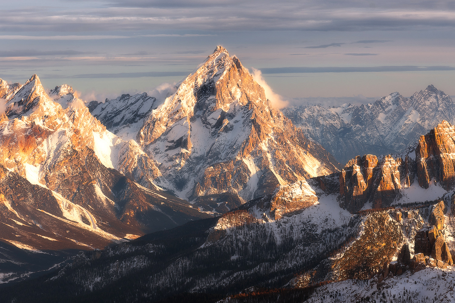 Monte Antelao al tramonto