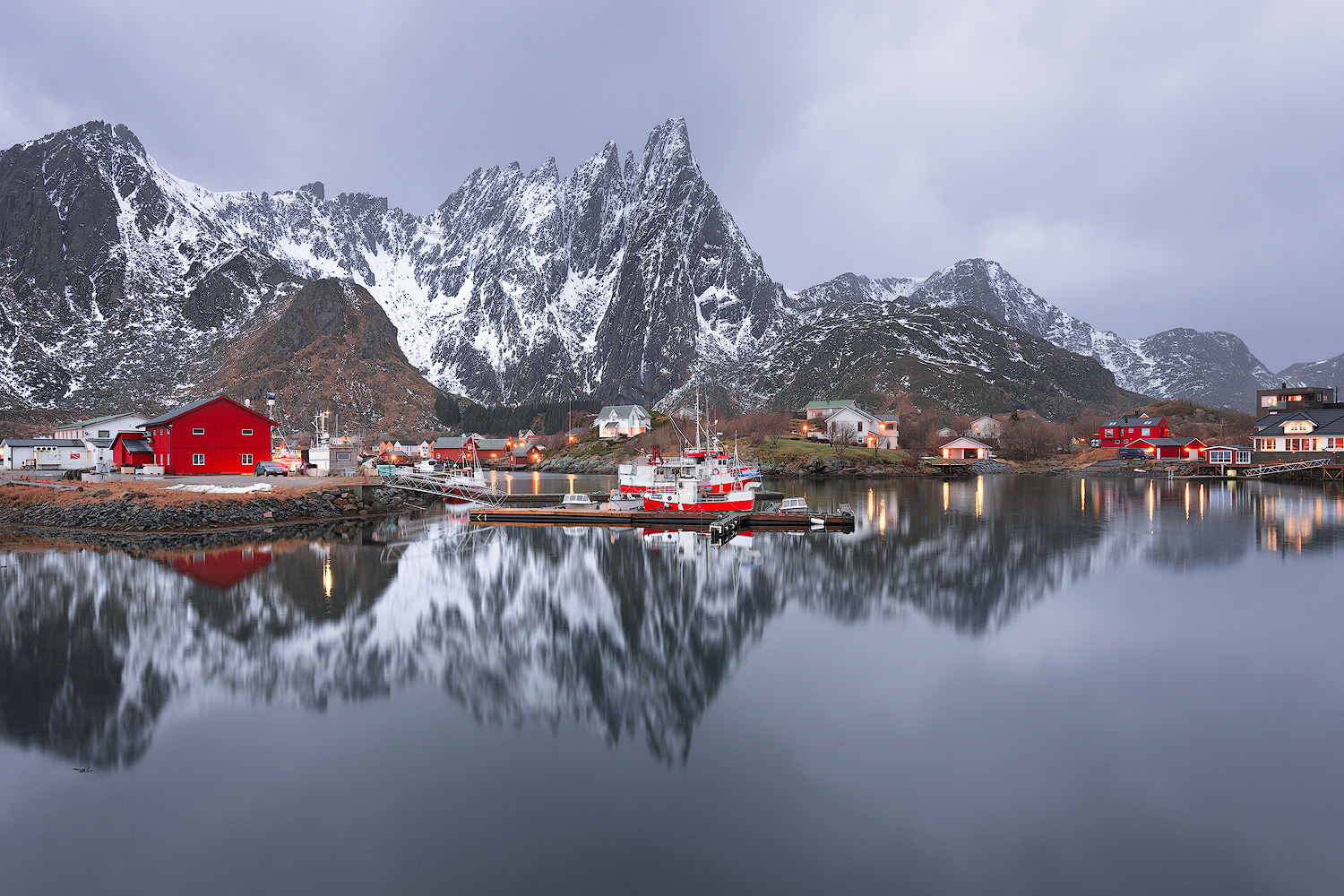 Tipico villaggio Norvegese