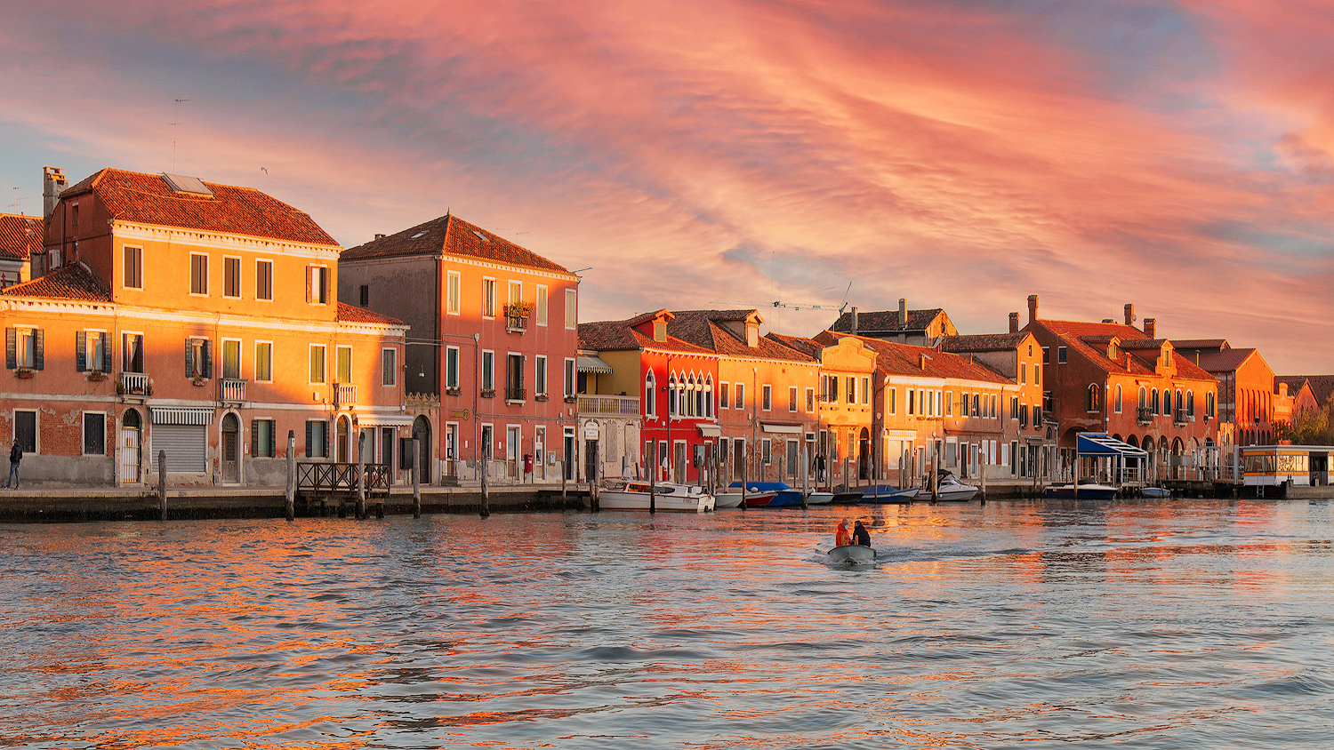 Murano fotografata al tramonto da Nicola Chinellato