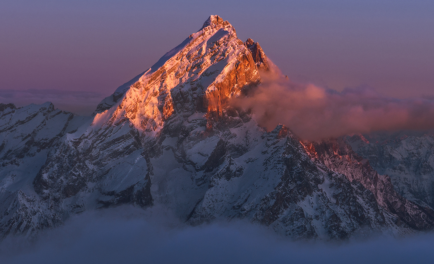 Monte Antelao al tramonto