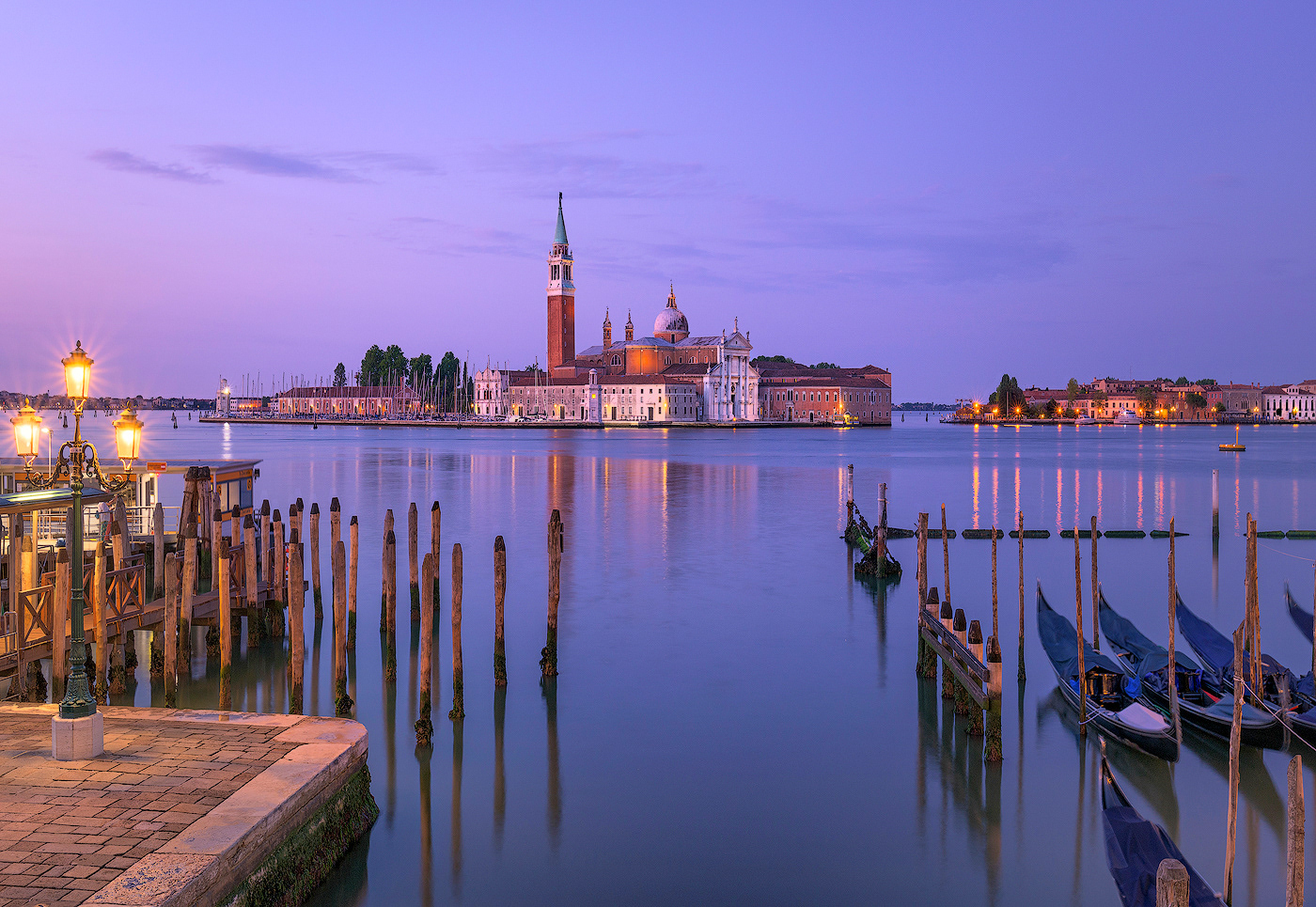 Isola di San Giorgio all'alba, Venezia