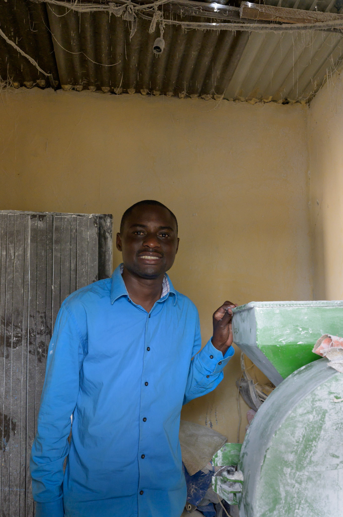 Vincent has worked many jobs, but he most enjoyed working as a miller. He has leased the equipment for milling grains and now has his own business.