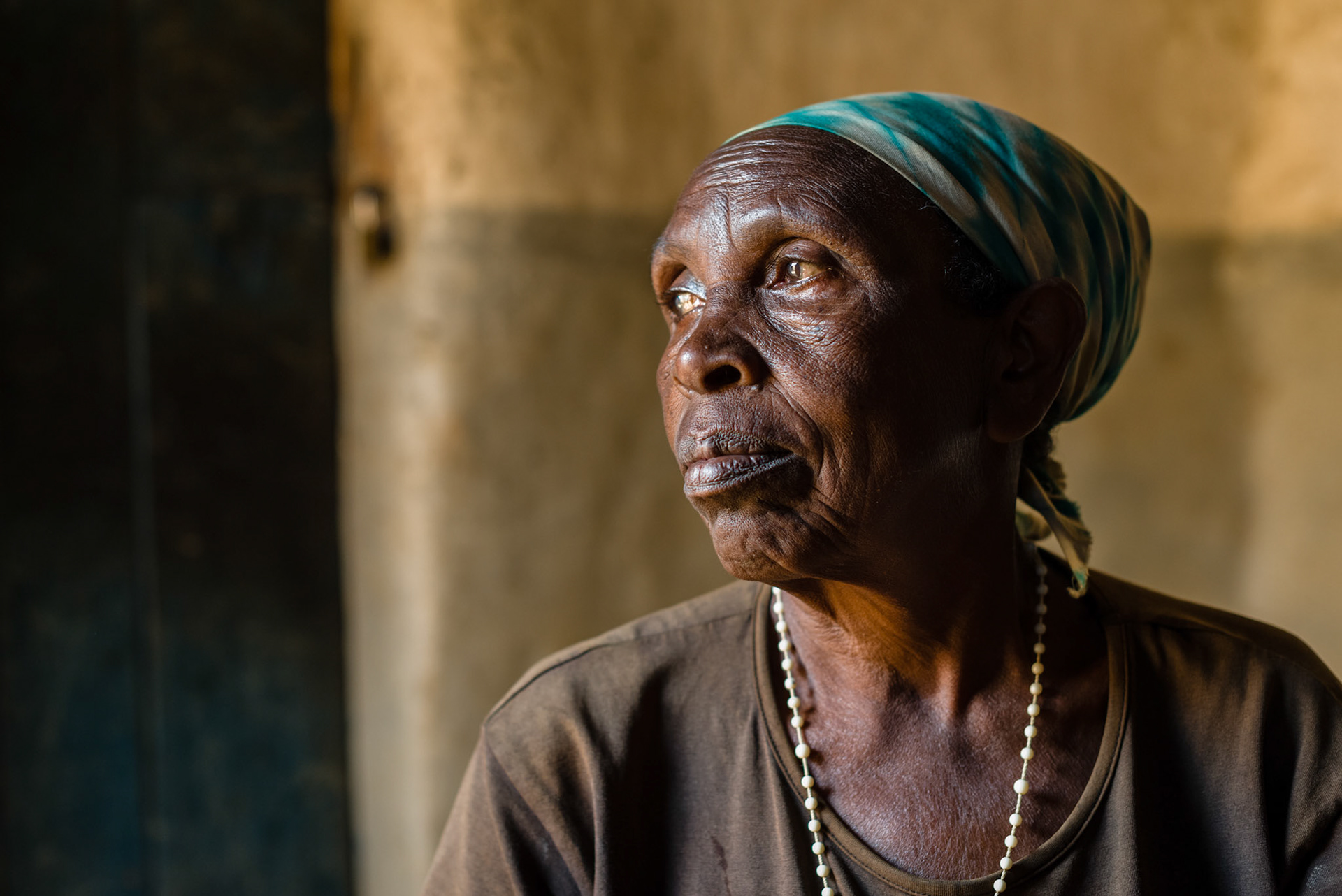 Ancille in her house.