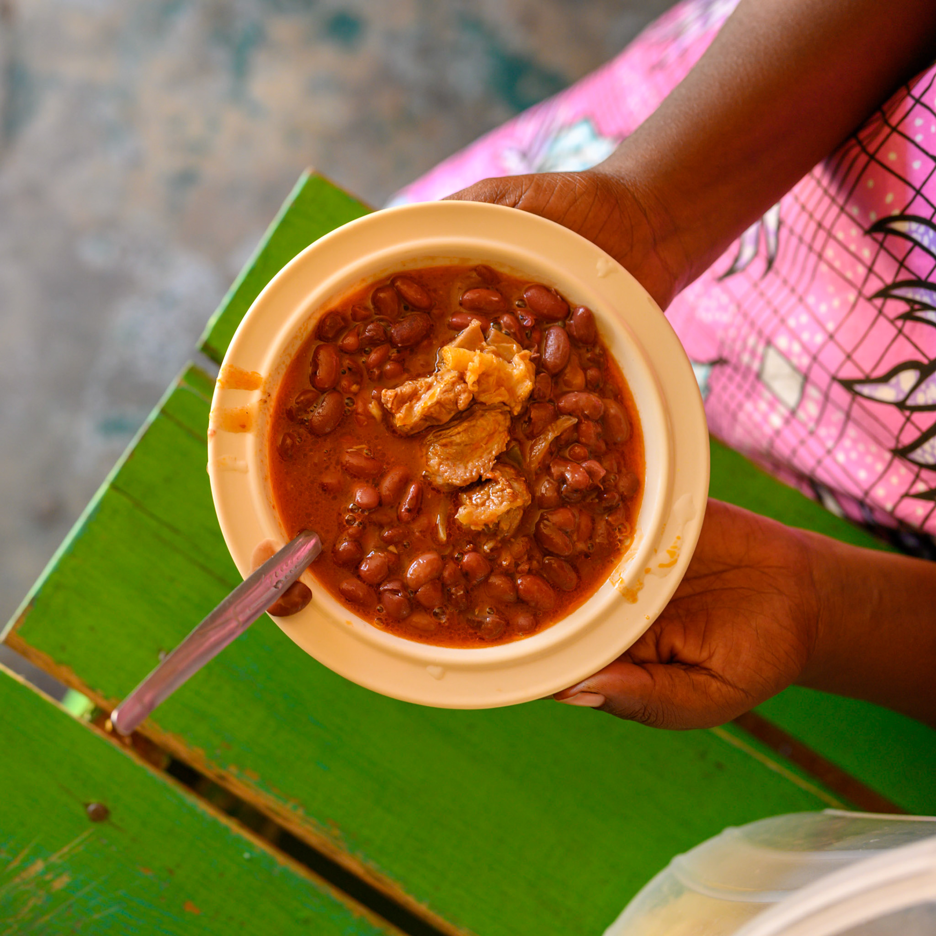 Yvette had a cantina but had no cold storage and cooked on a charcoal stove in the back. Now with a fridge and gas cooker her customers can see that the food is safely handled and her business has grown.