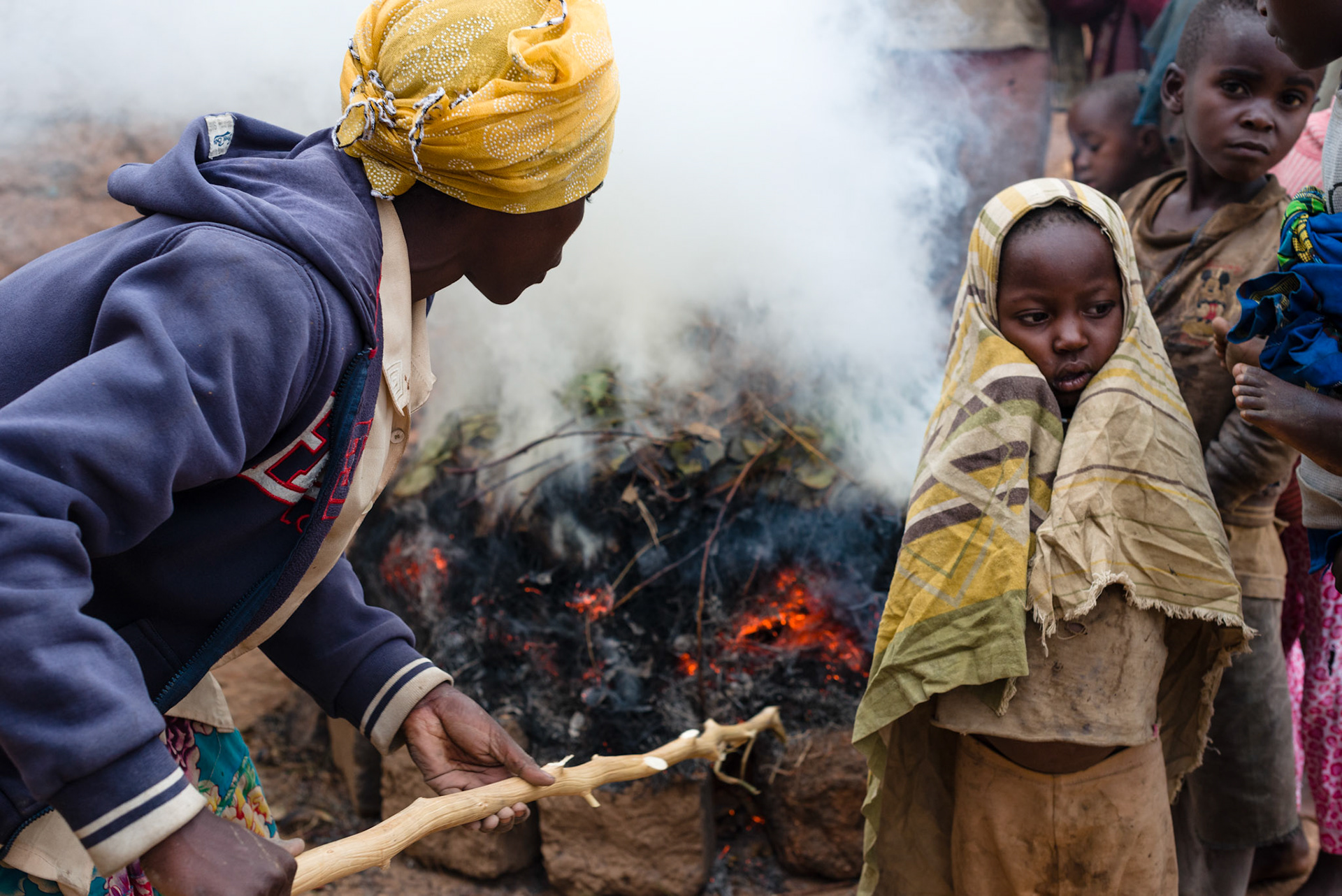 A year after joing her self-help group, Philomene is still making pots, despite it being unprofitable.