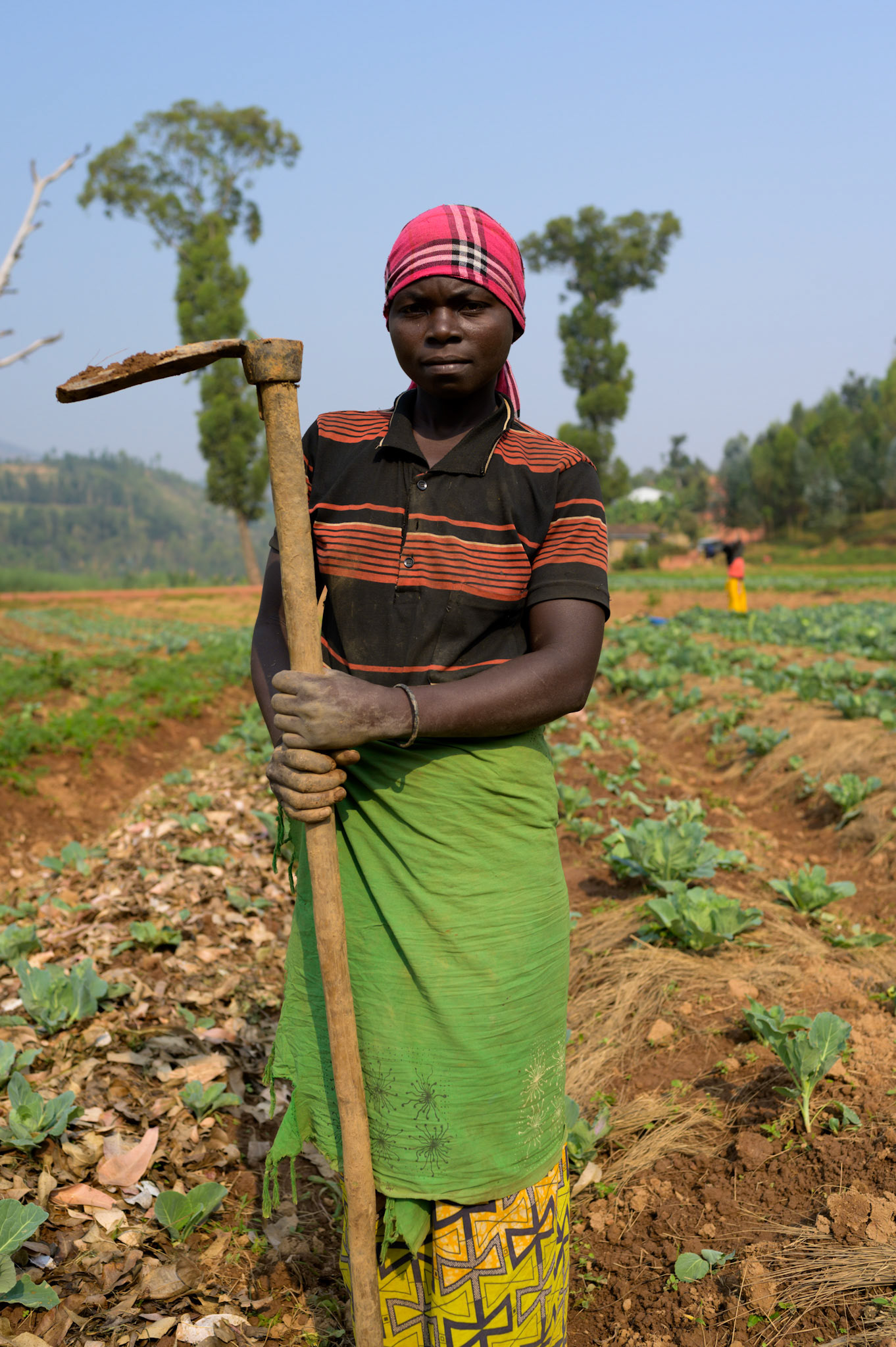 Francoise in the collective garden