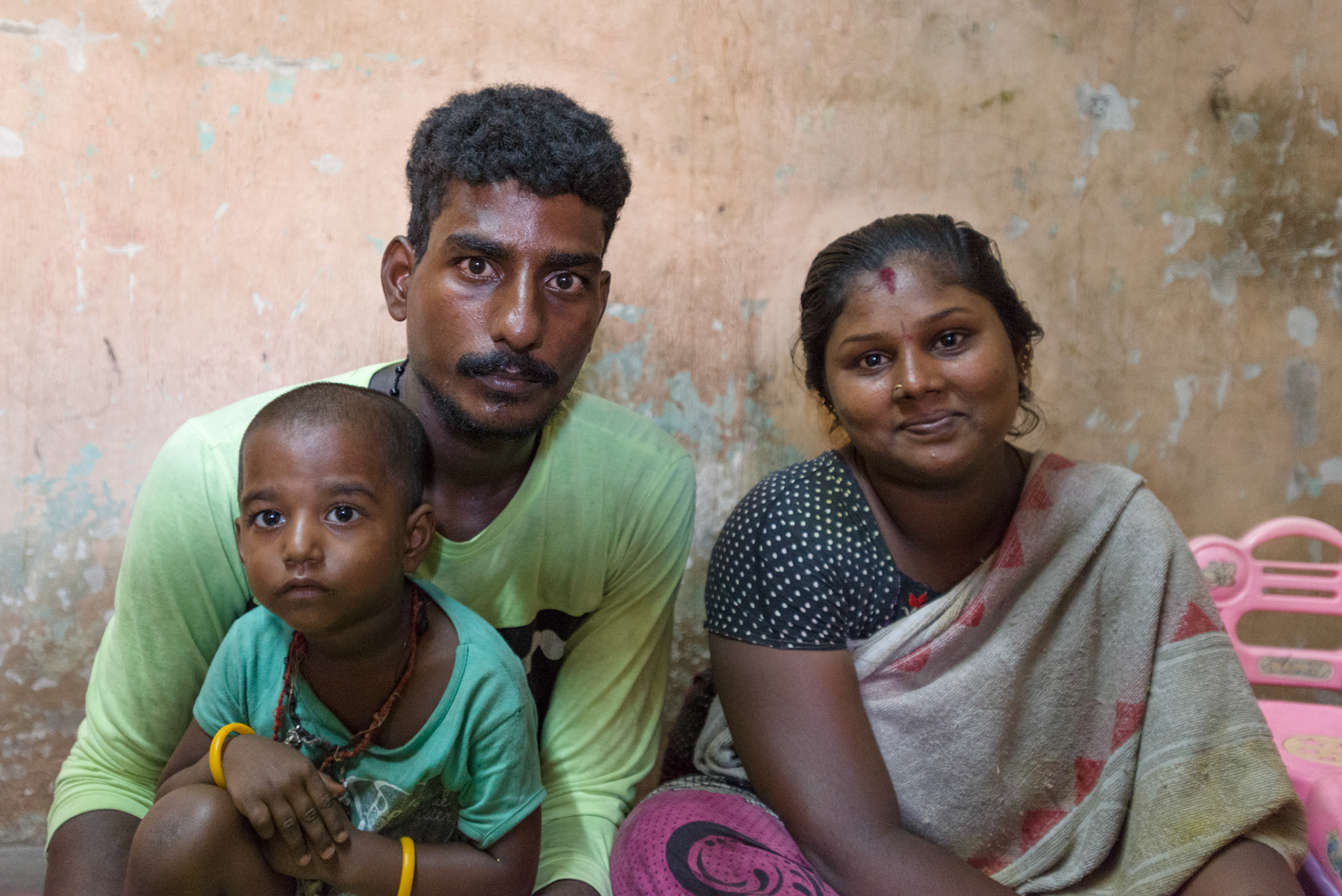 A little over a year ago, Sayagamari lived on the pavement with her husband and duaghter. Since then she has moved to permanent accomodation. She still works with her husband selling drinking water, but now she has a secure place to live on a good street. She says she is safer, healthier, and happier.