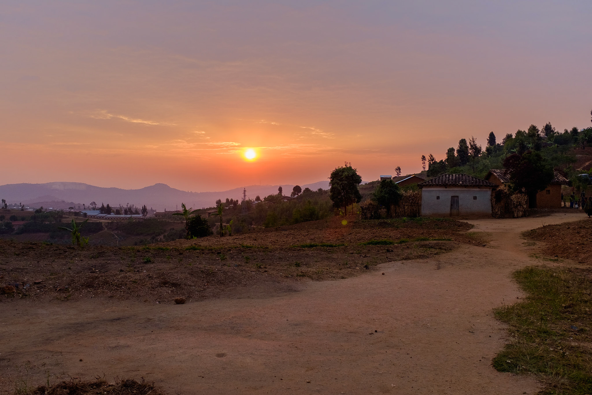 Sunrise from Kasebuturanyi, two years after the self-help groups were formed.