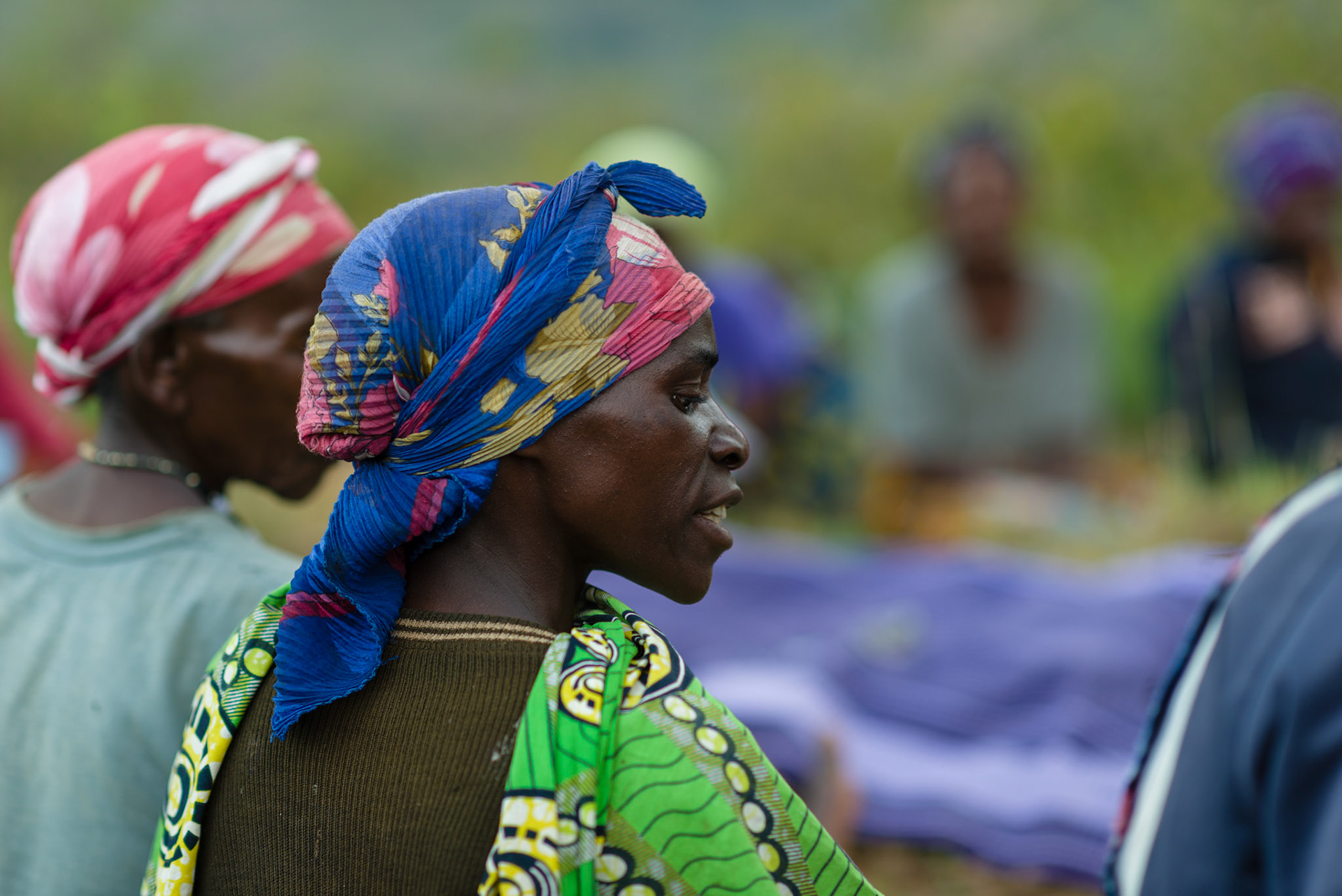 Philomene attends her first self help group savings meeting