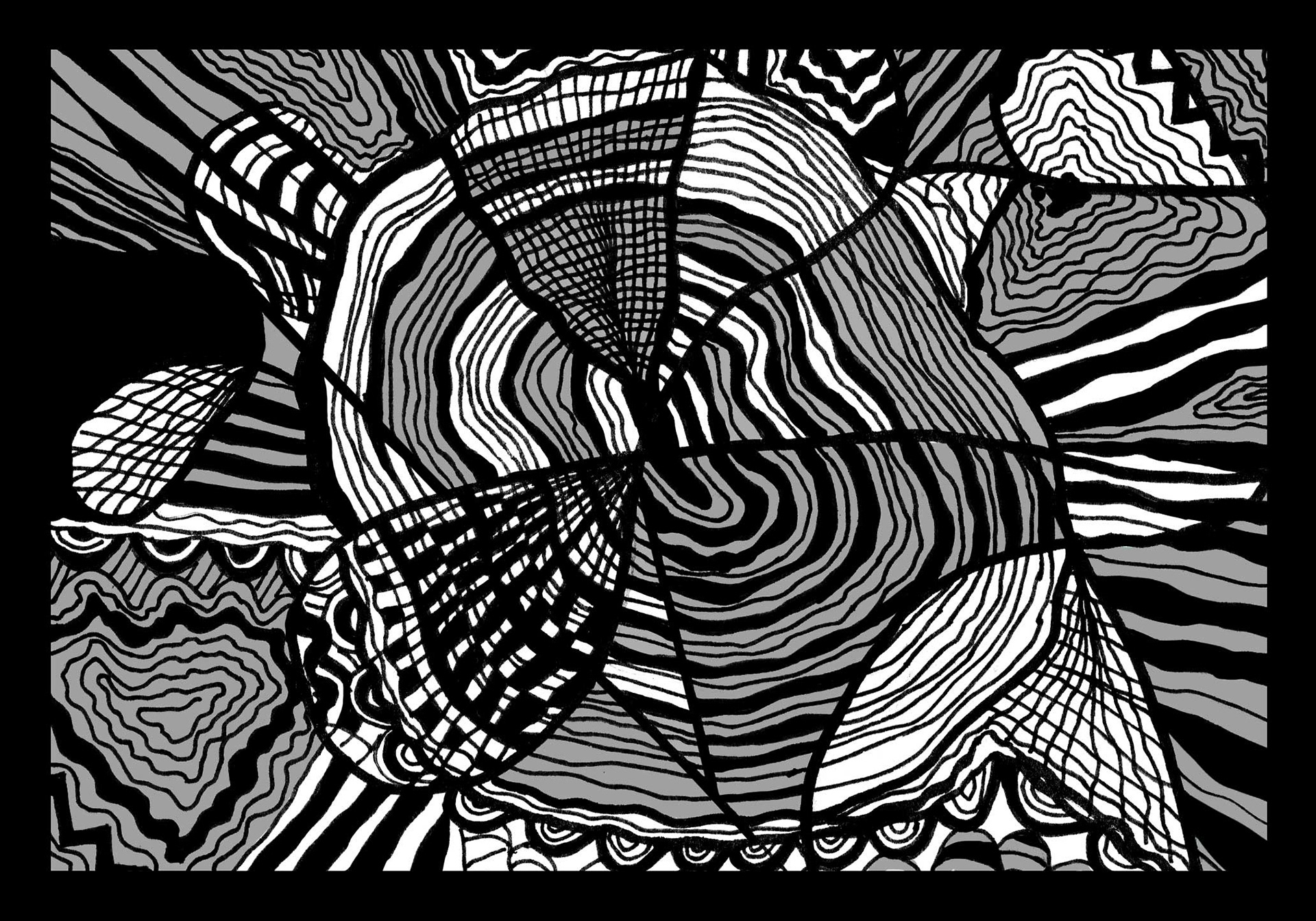 WOODSTOCK ABSTRACT ART PIECE