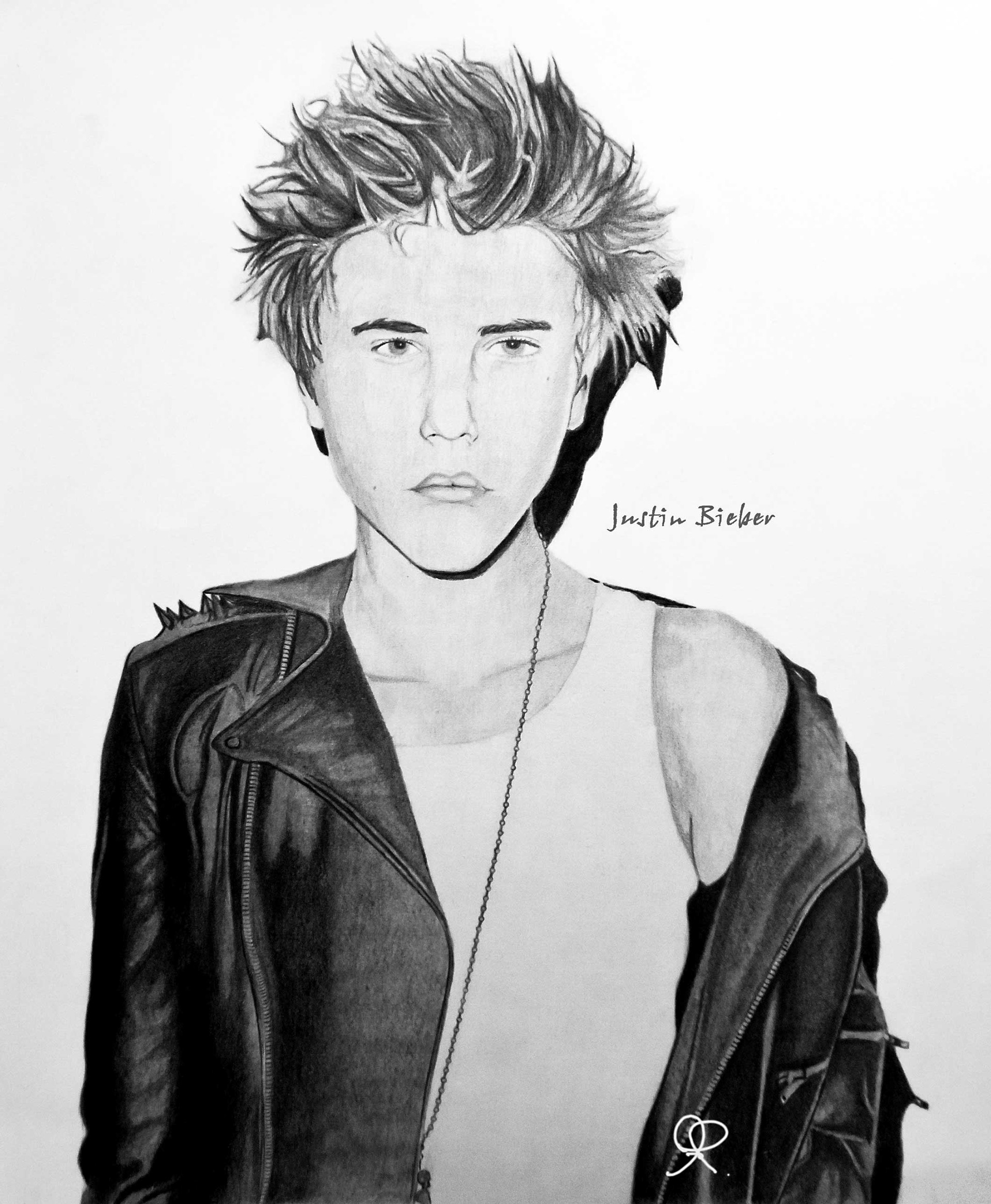 JUSTIN BIEBER GRAPHITE DRAWING