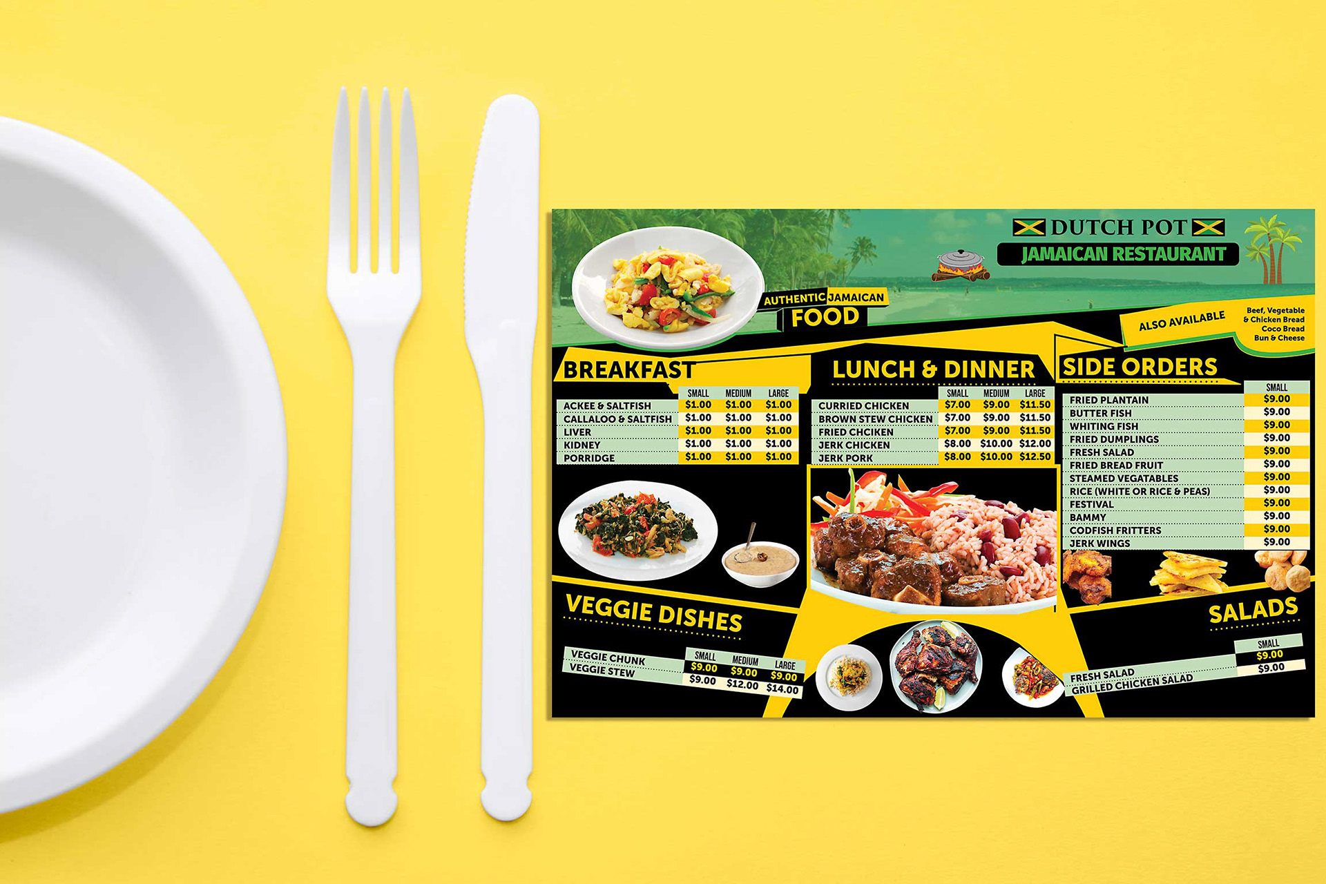 TABLE TOP MENU [FRONT]