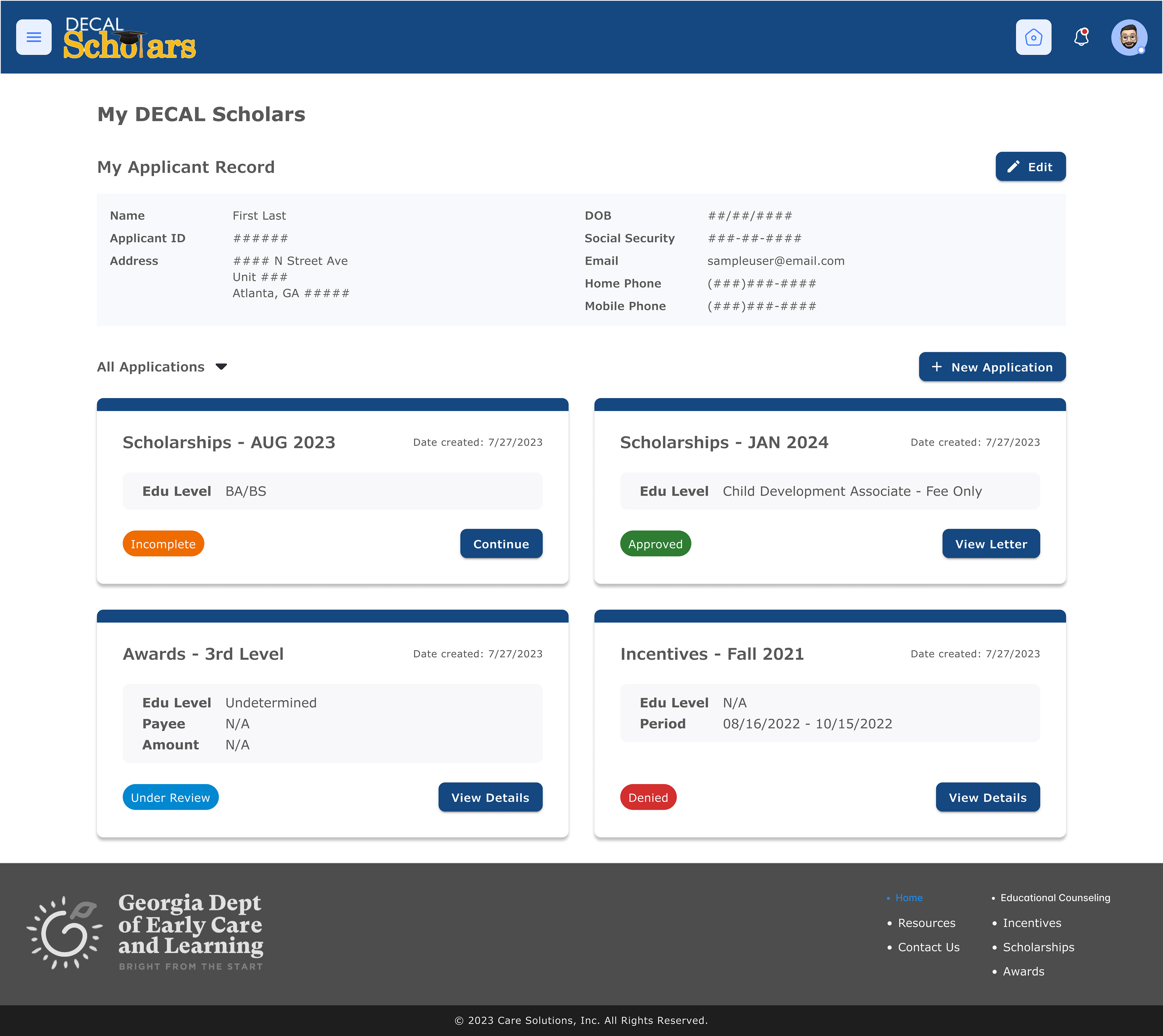 Dashboard redesign