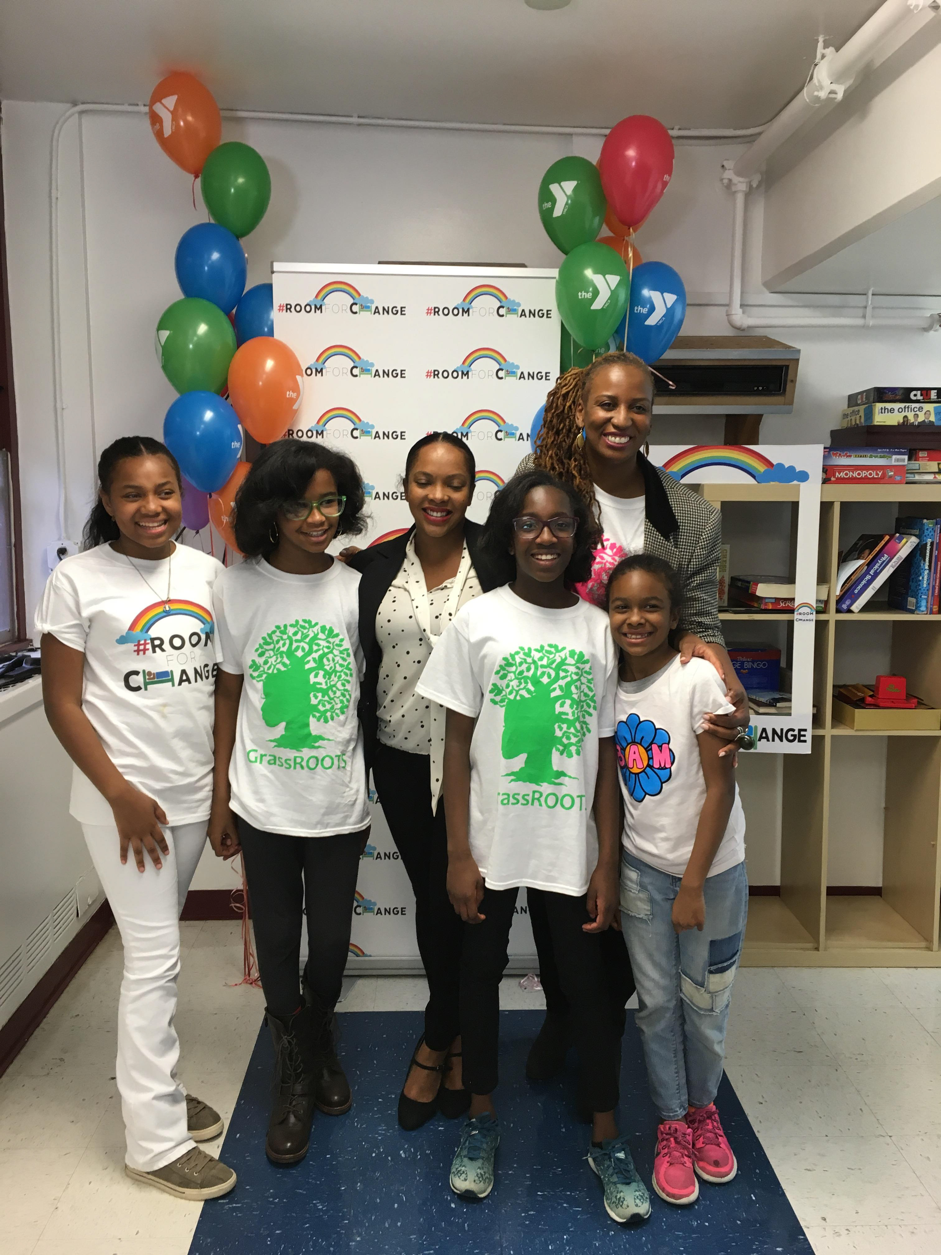  Pictured (From Left) are: Briana Anderson, Marley Dias, Tai Cooper Chief Policy Advisor for Mayor Ras Baraka, (From Right) are: Amina Anekwe, Dr. Janice Johnson Dias, Co- Founder of Grassroots Community Foundation. 