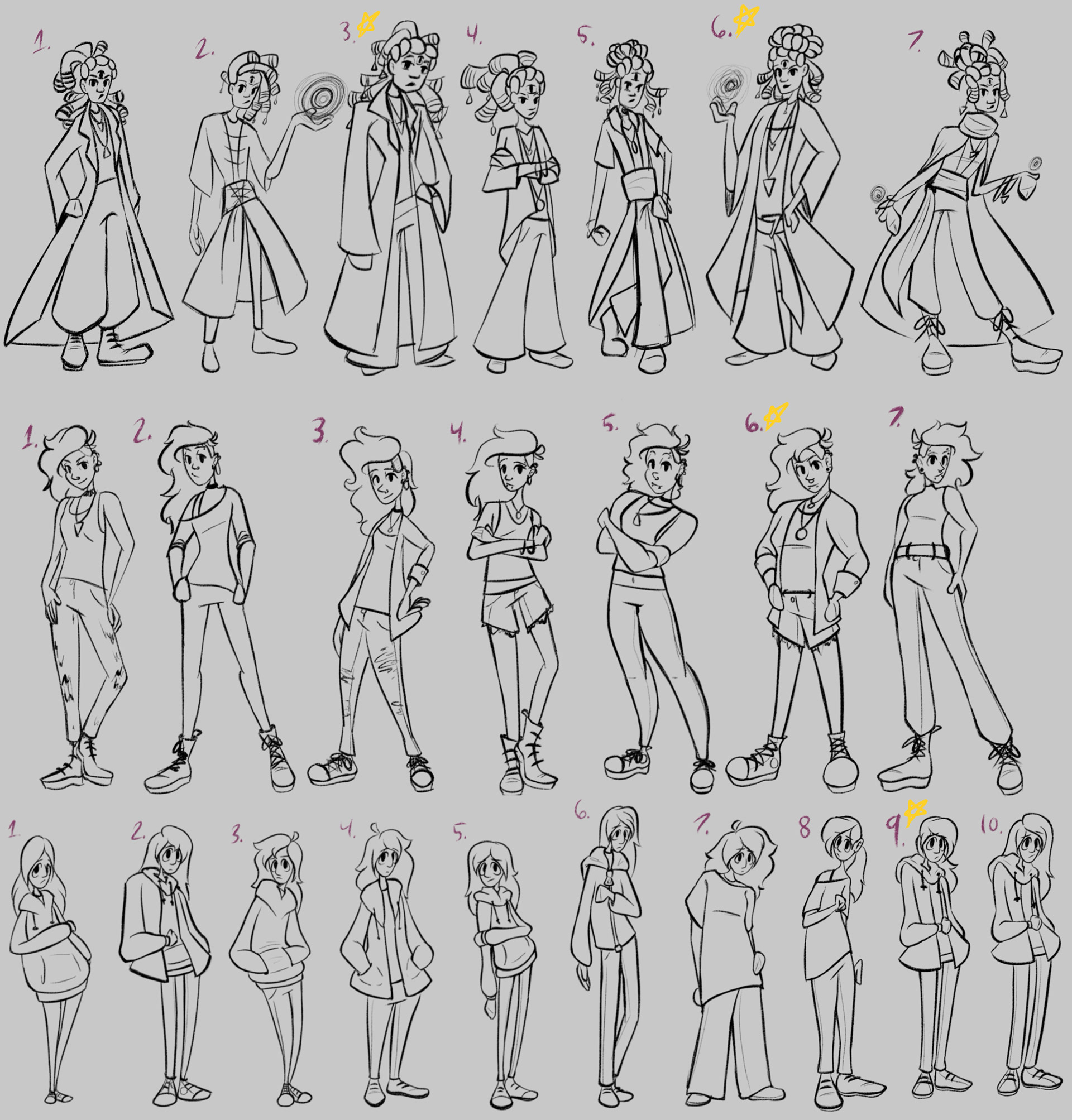 Character thumbnails