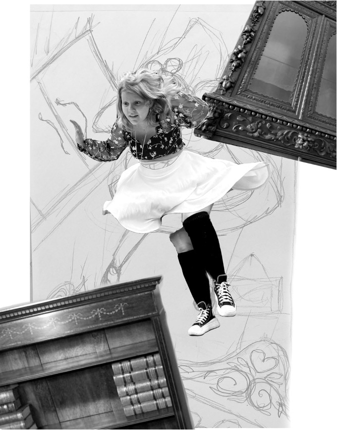 Photo collage sketch