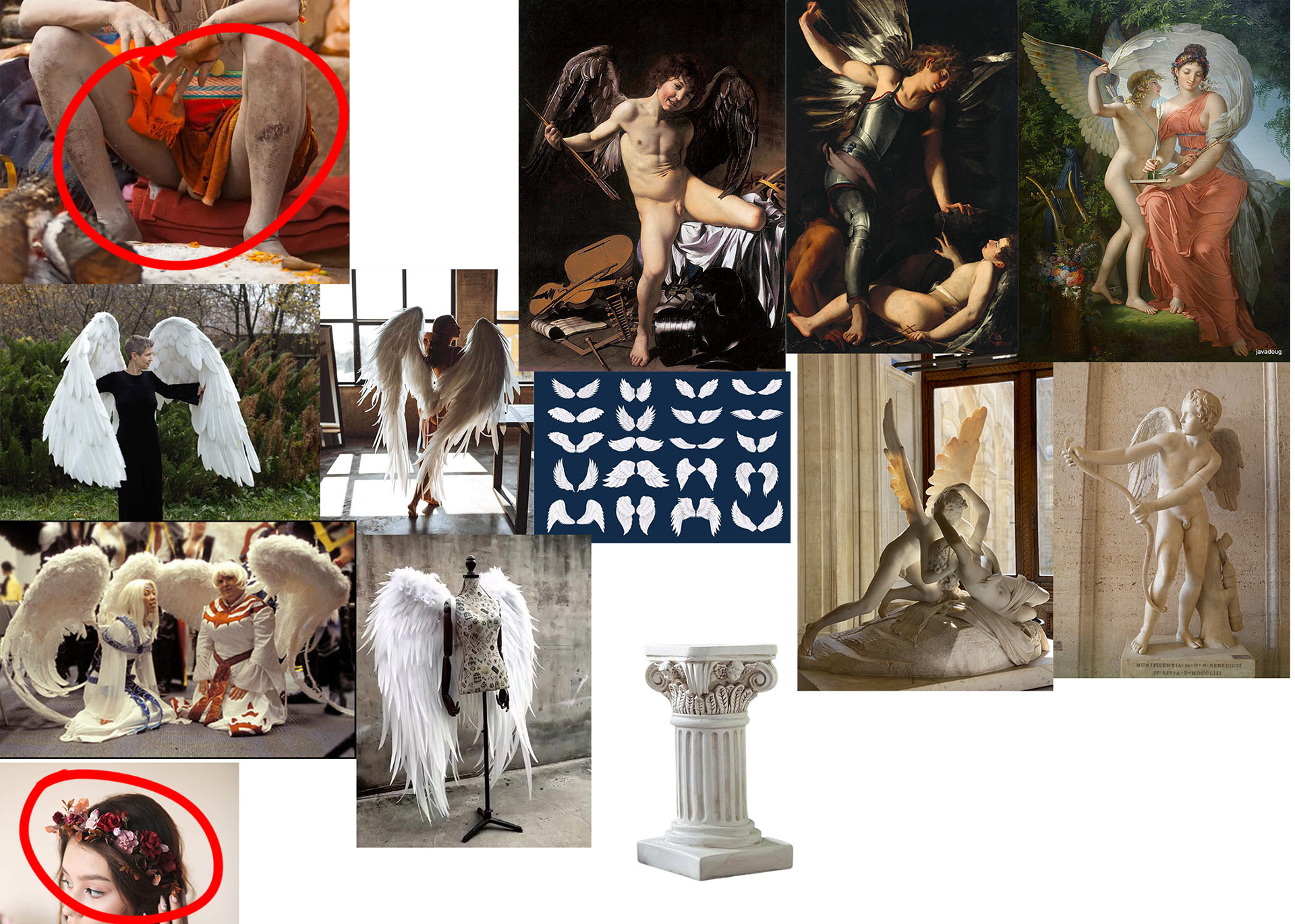 Photo reference collage