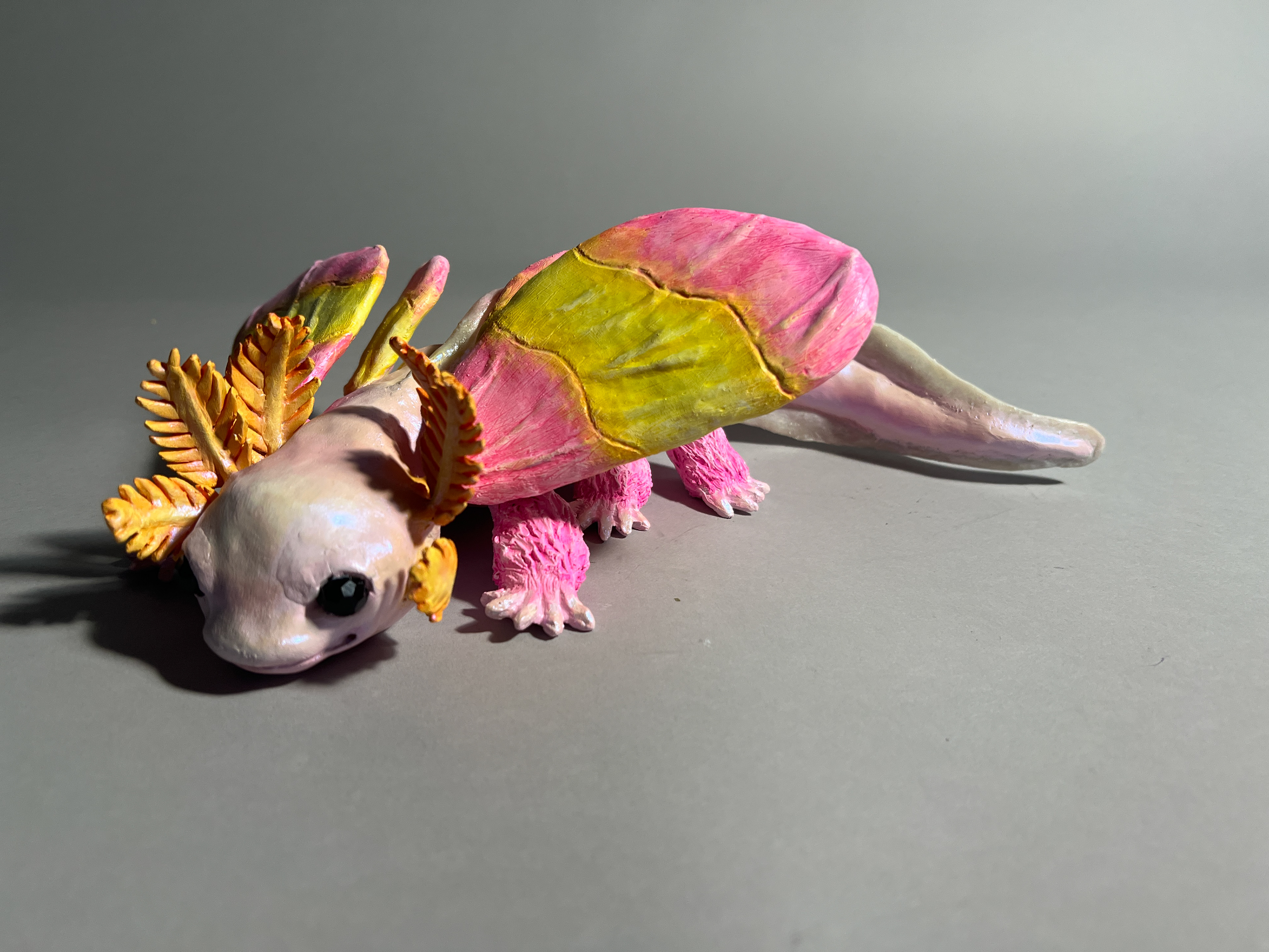 "Ocellus" full body, clay and acrylic paint