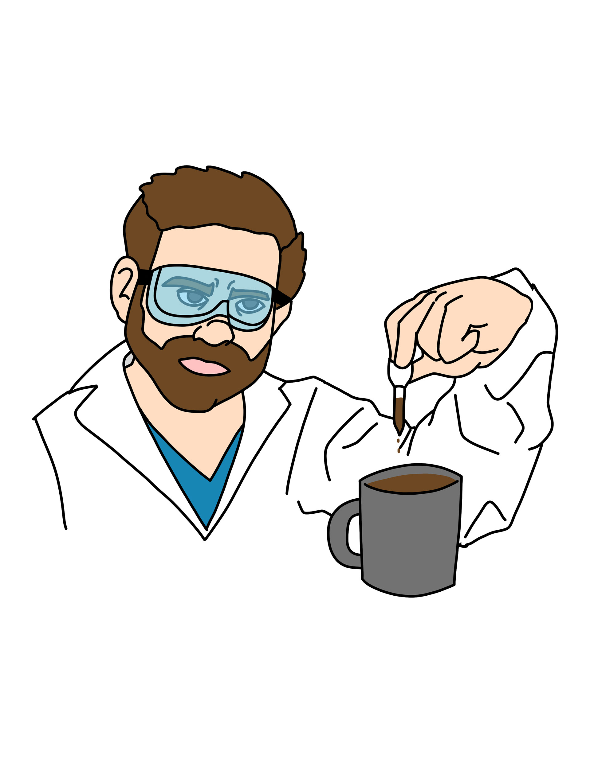 Provided prompt: i just got my b.s. in biochemistry, i drink too much coffee, and love charlie kelly