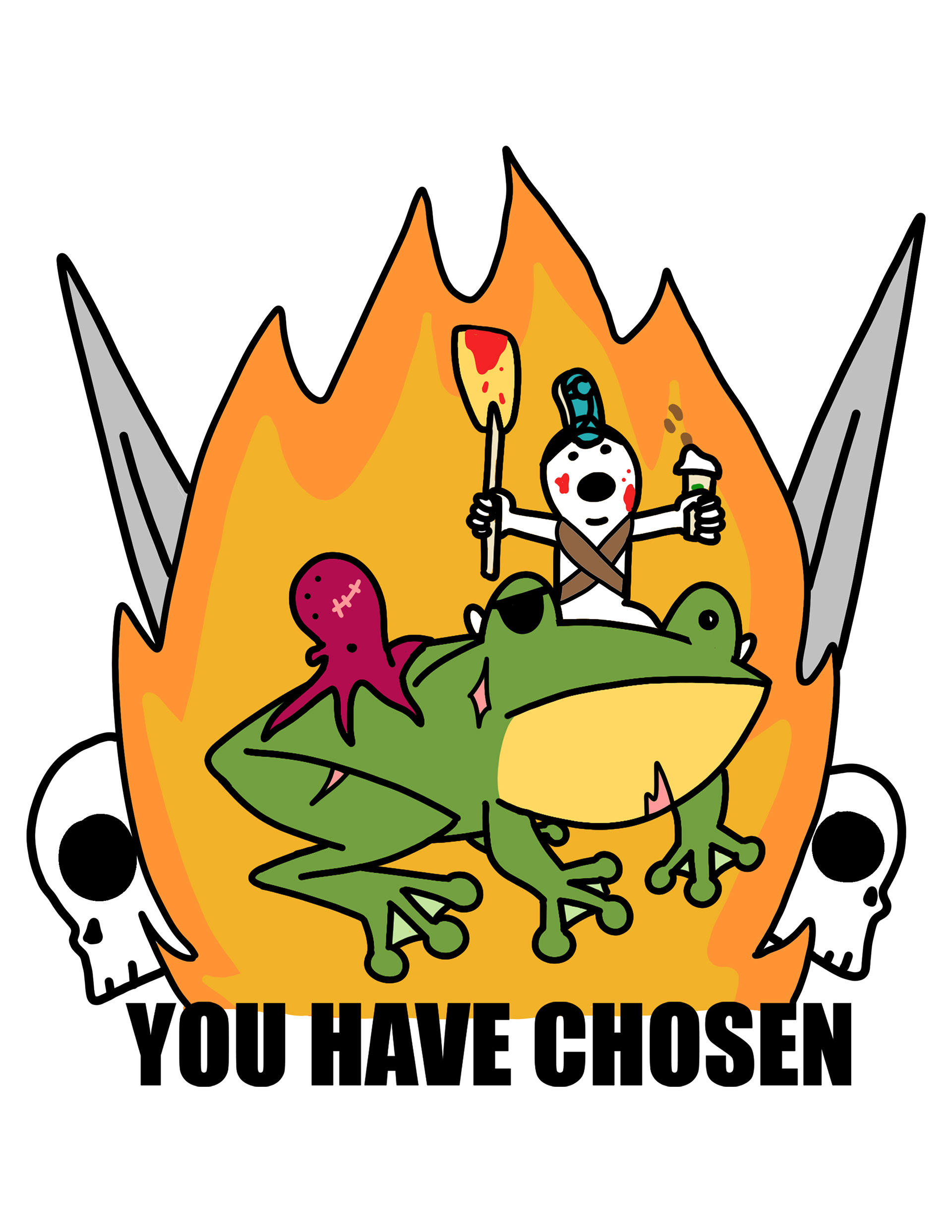 Provided prompt: You pick! Some things enjoyed: rowing (a boat), frogs, coffee, chacos and octopus