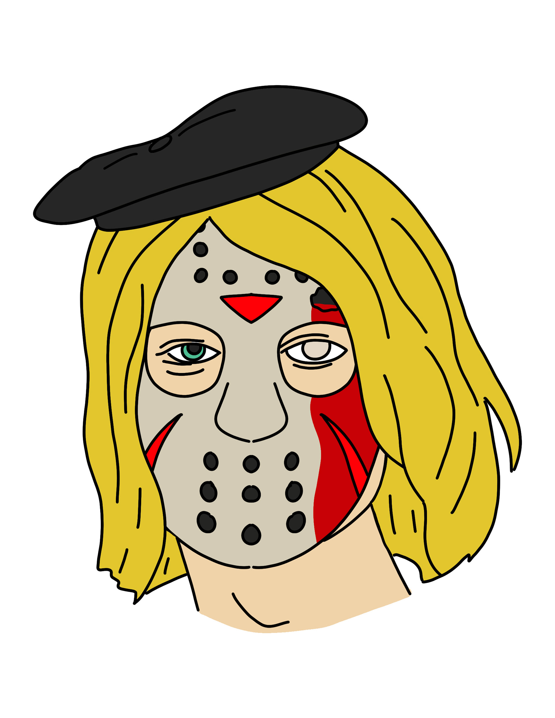 Provided prompt: 4 bf who directs theatre, loves Jason Voorhees, and argues Kurt Cobain killed himself