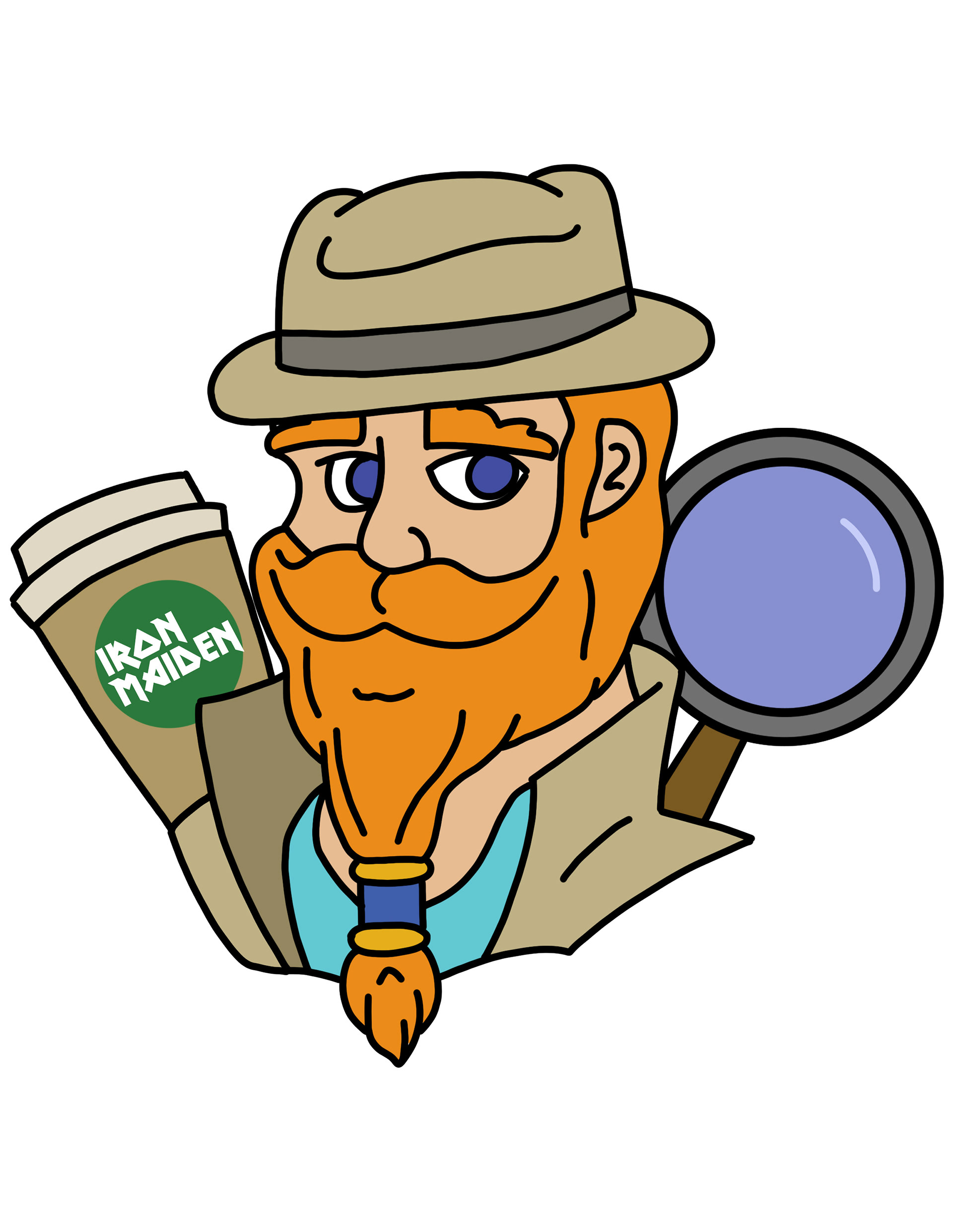 Provided prompt: My boyfriend is a bearded detective that loves metal music, Norse mythology & coffee