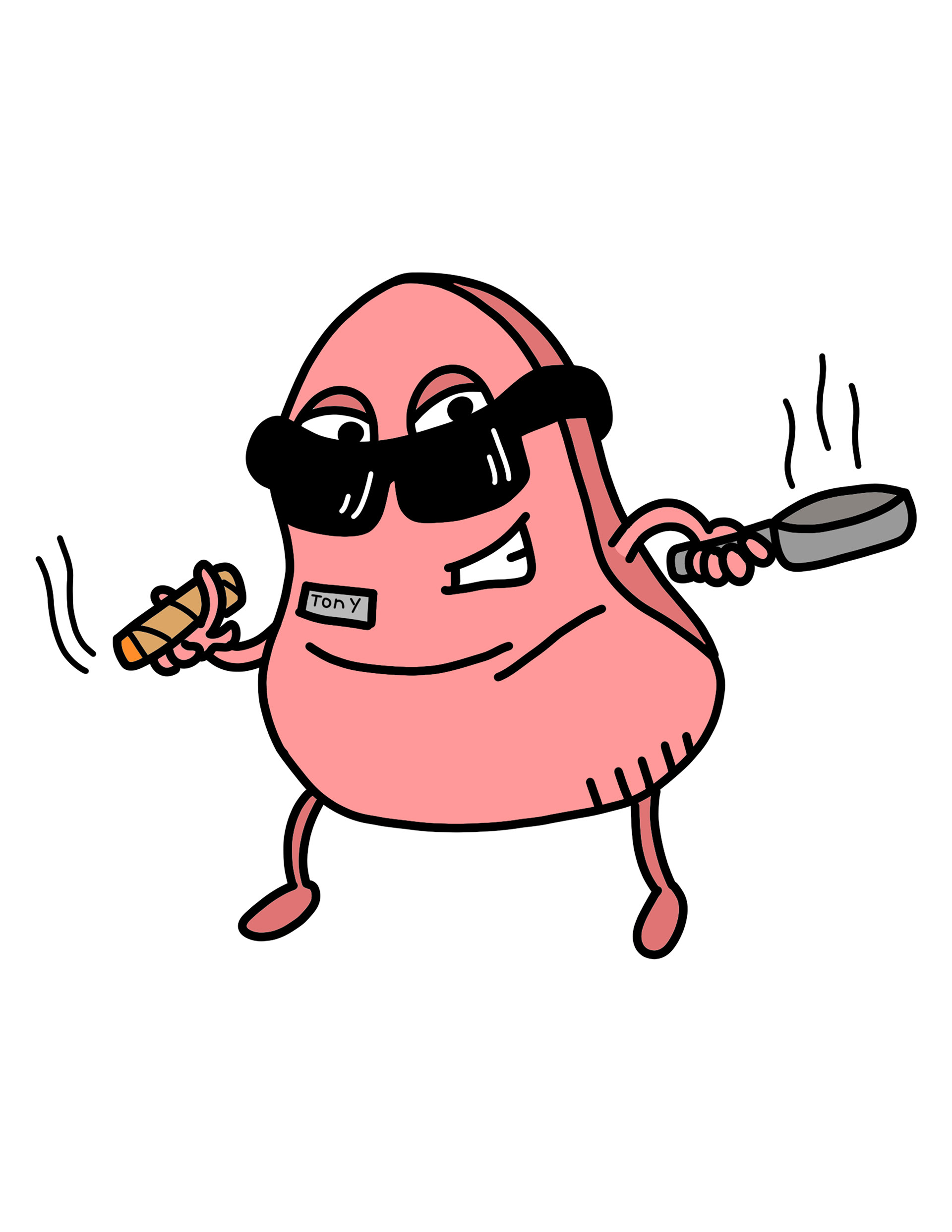 Provided prompt: Cooking, weed, and boyfriend. His name is Tony nickname is Tony Bologna