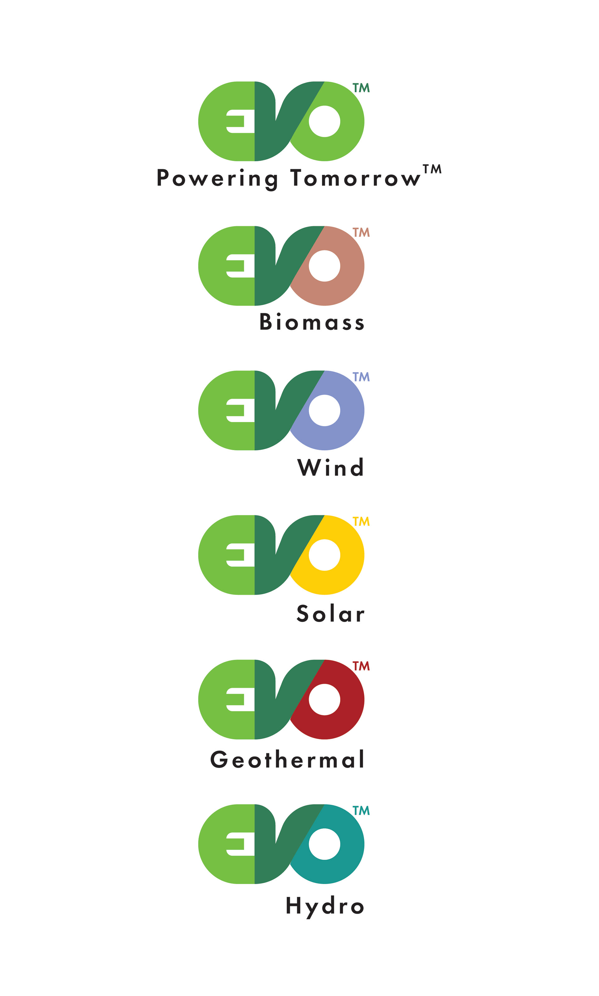Evo Logo and Sub Brands