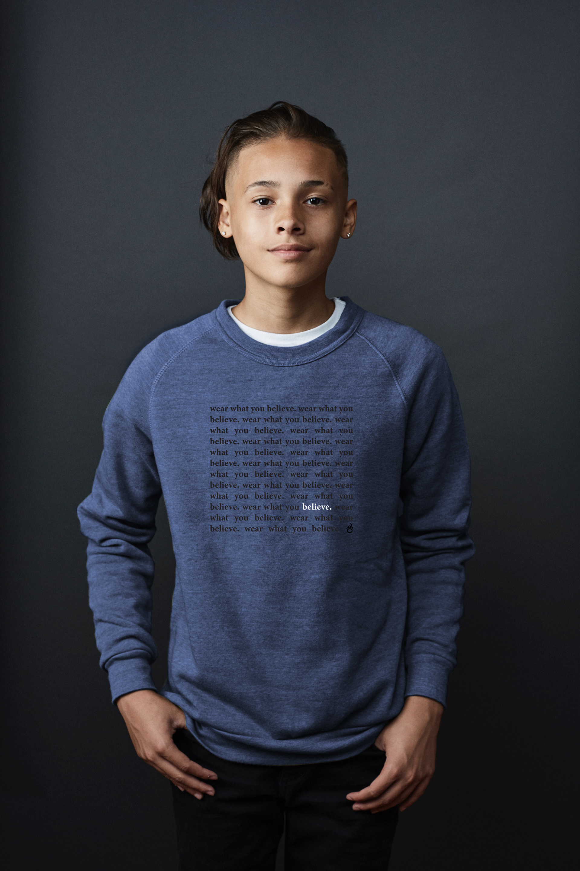Wear What You Believe Crew - Navy