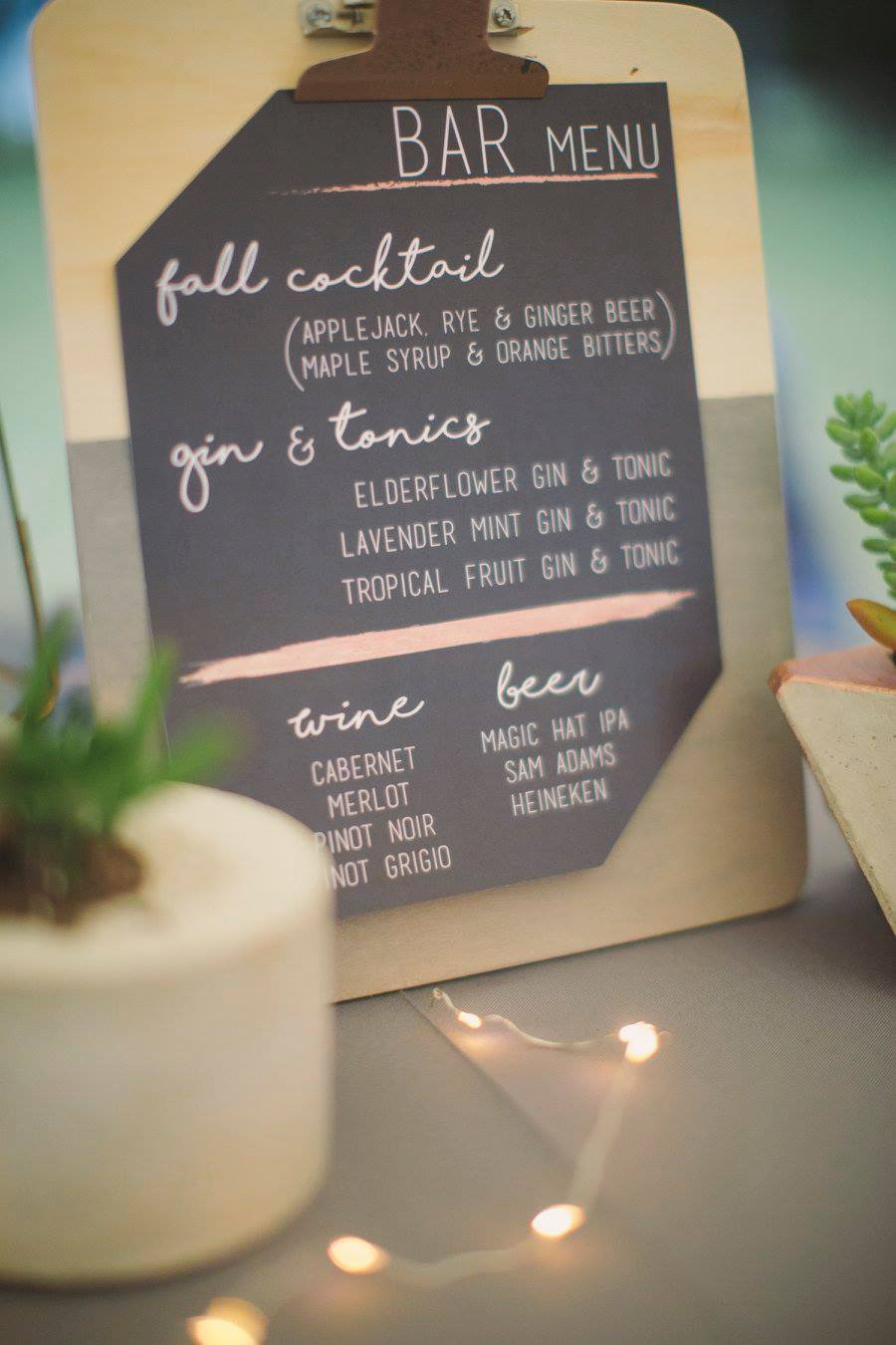 Hernandez Bar Menu