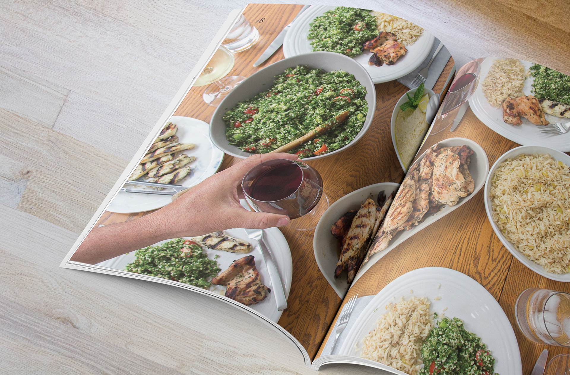 Spread page - Dinner with the Sayyahs