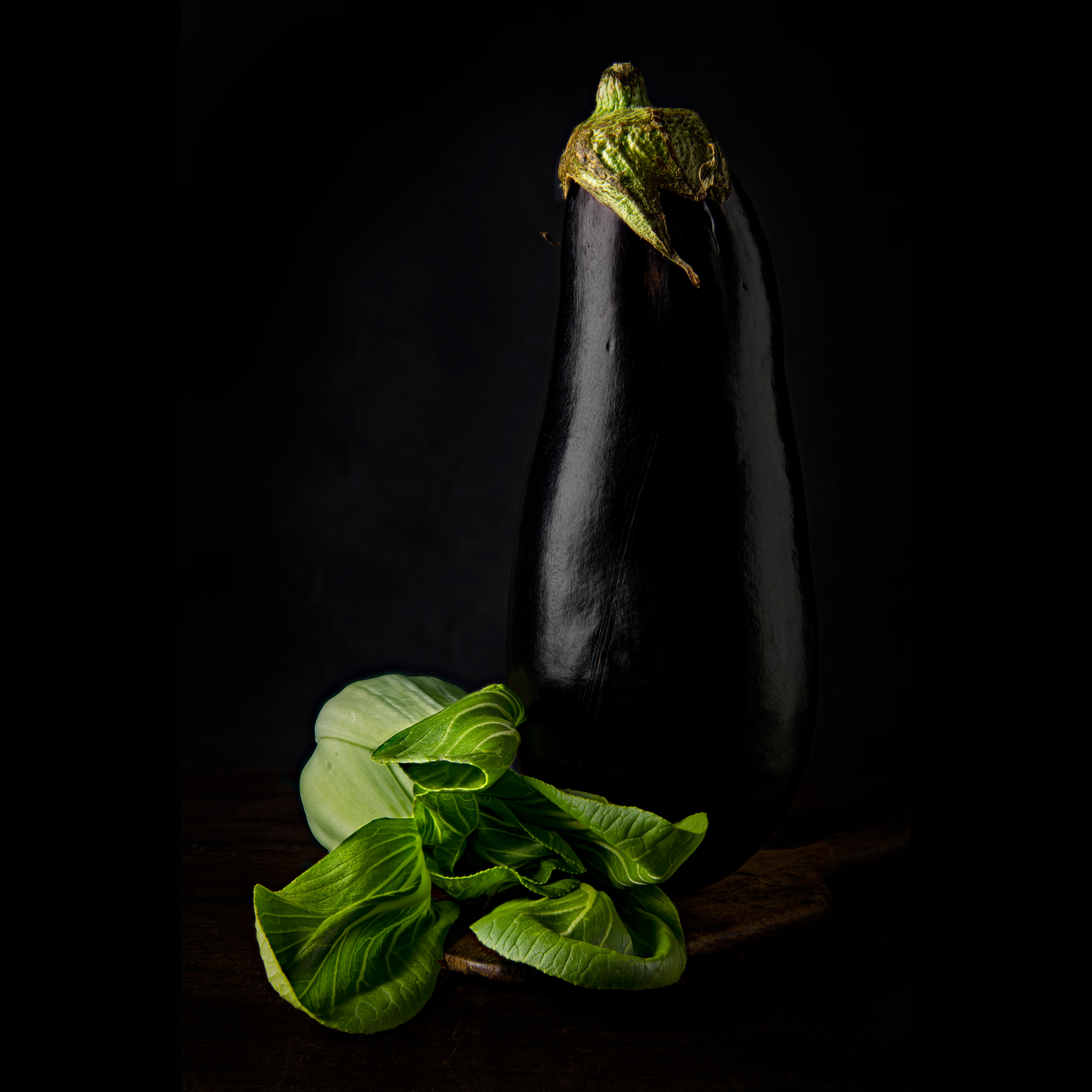 Eggplant & Bok Choy