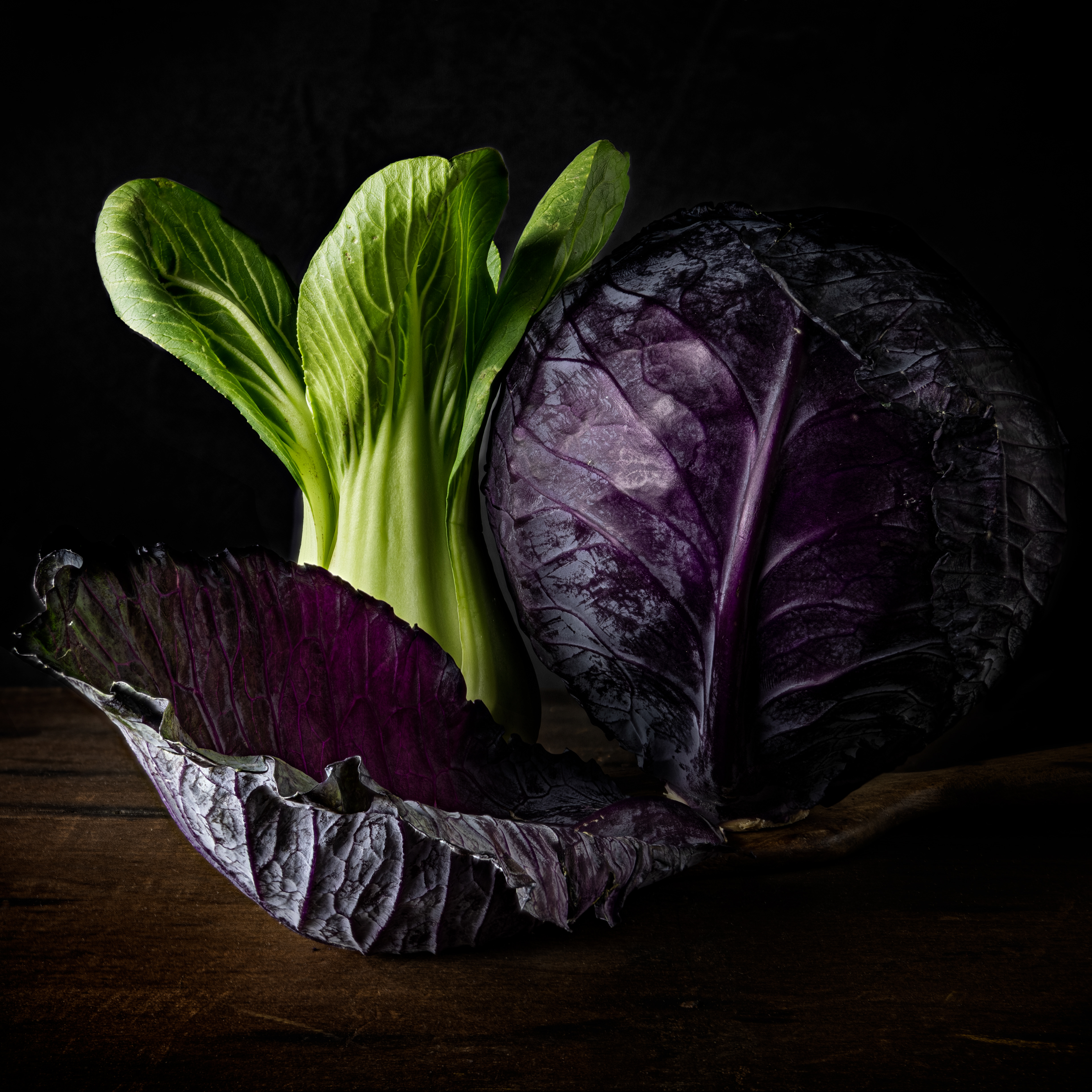 Red Cabbage & Bok Choy