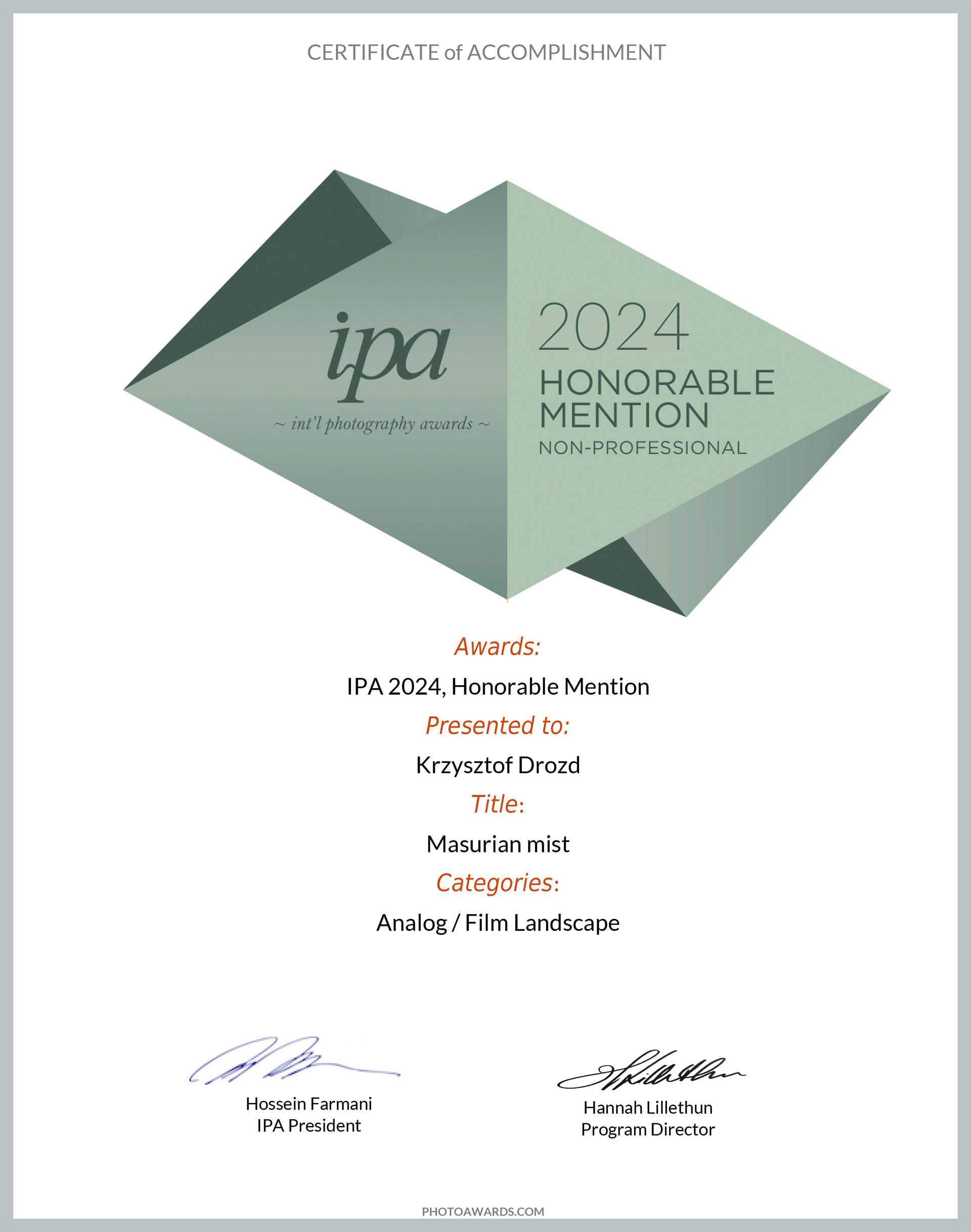 International Photography Awards 2024