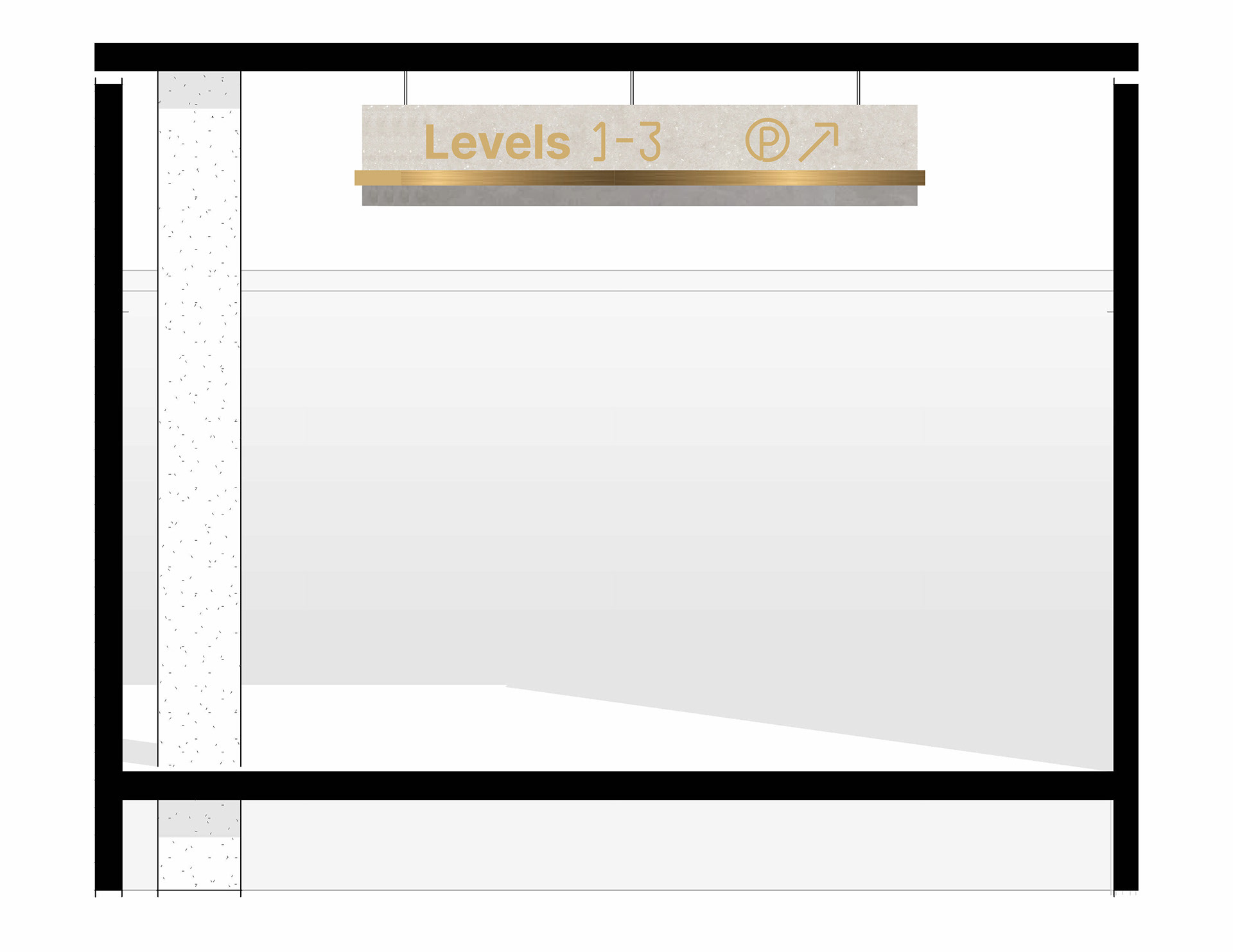 Garage Wayfinding Elevation