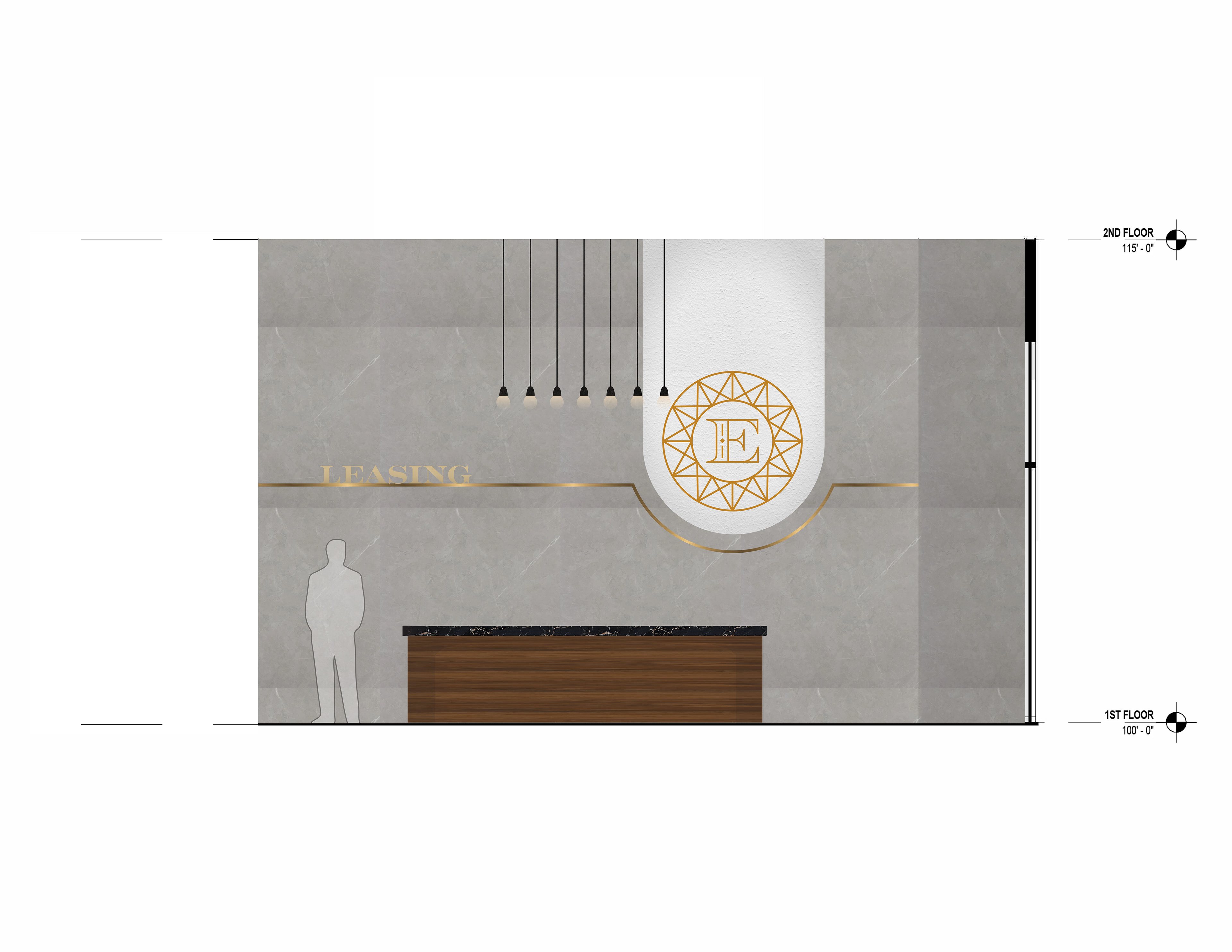 Leasing Desk Elevation