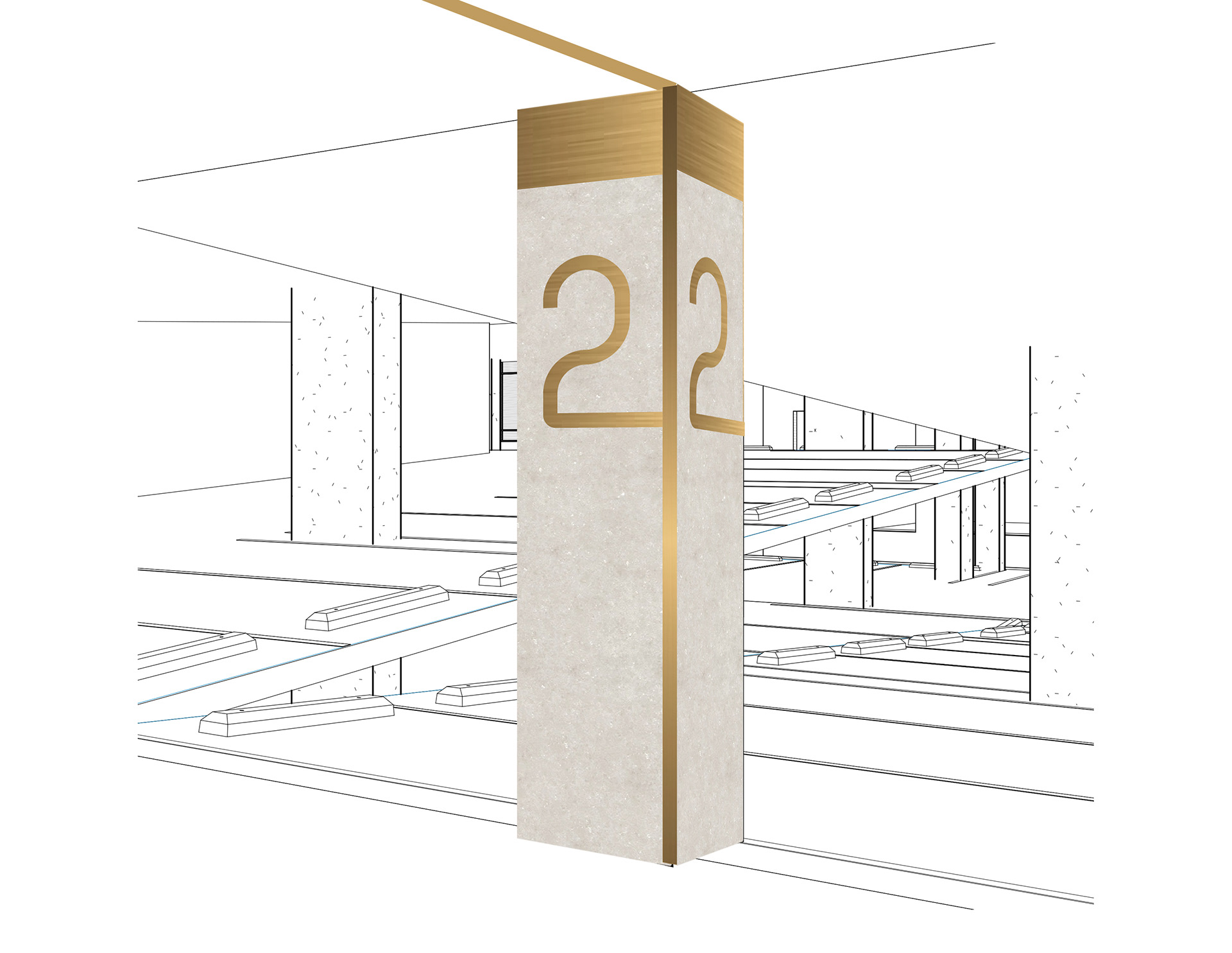 Garage Wayfinding Perspective