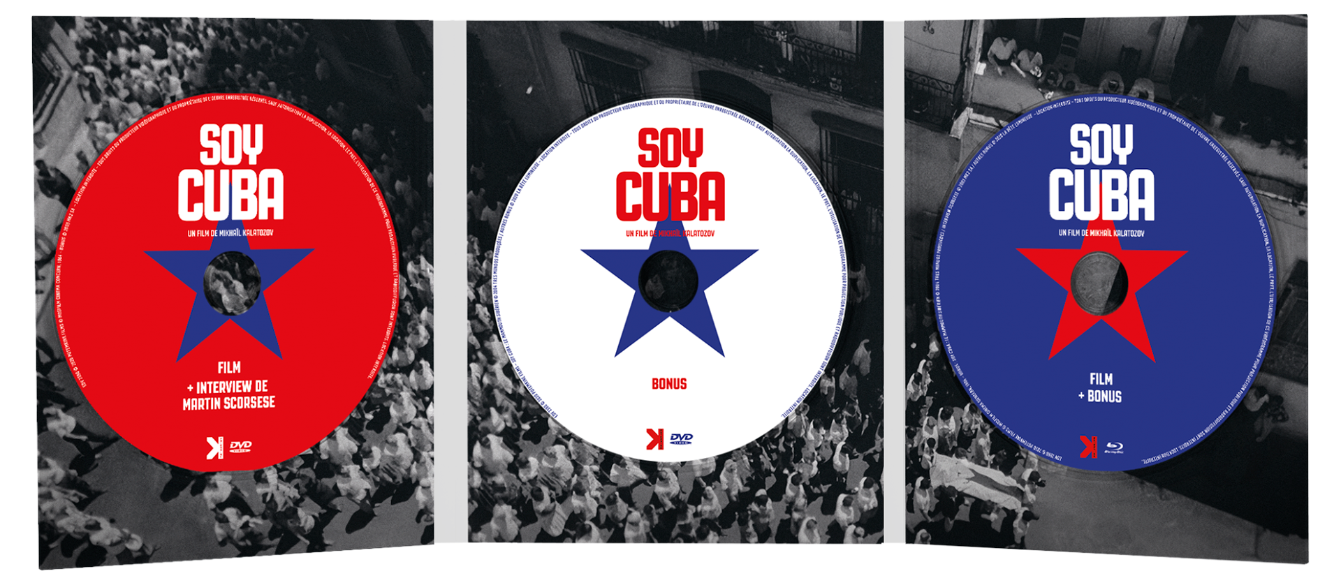 Soy Cuba, de Mikhaïl Kalatozov Packaging Coffret DVD + Blu-ray + Livre 80 pages, et promotion de la sortie