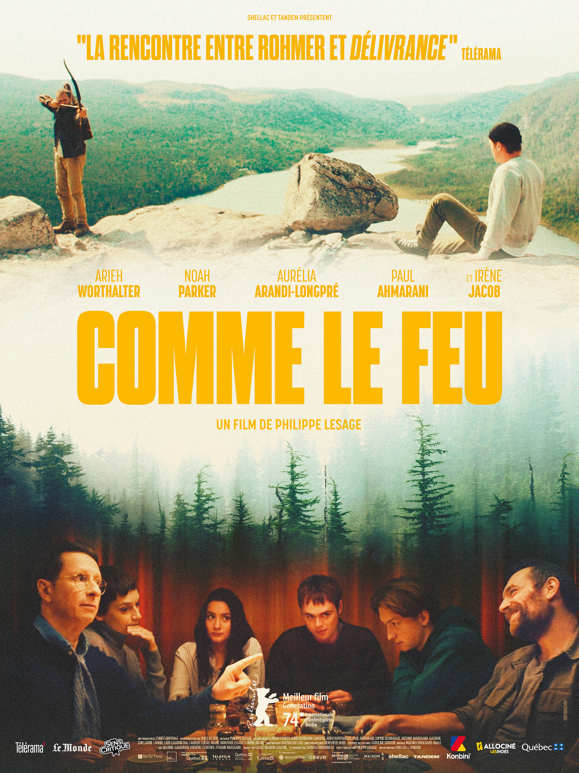 Comme le Feu, de Philippe Lesage - Affiche