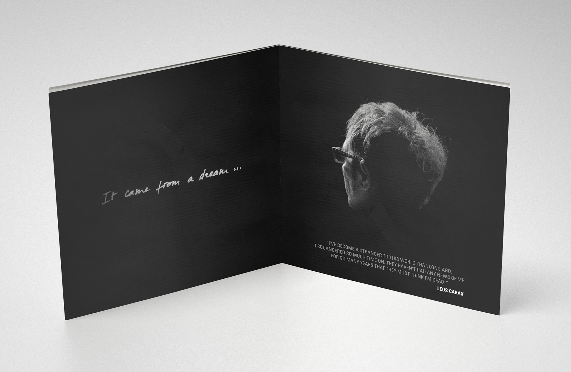 Mr X - Leos Carax, de Tessa Louise-Salomé Dossier de presse international d'après artwork © Petite Maison Production