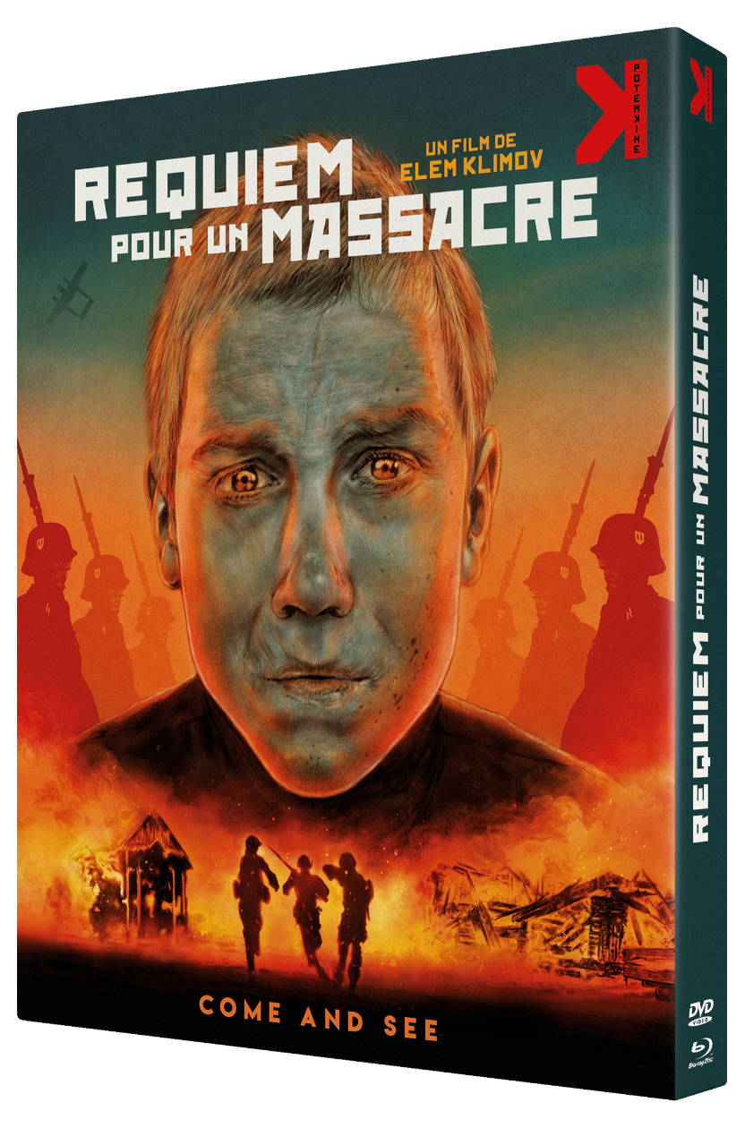 Requiem pour un Massacre, de Elem Klimov Packaging Combo DVD + Blu-ray et promotion de la sortie D'après artwork © Gilles Vranckx
