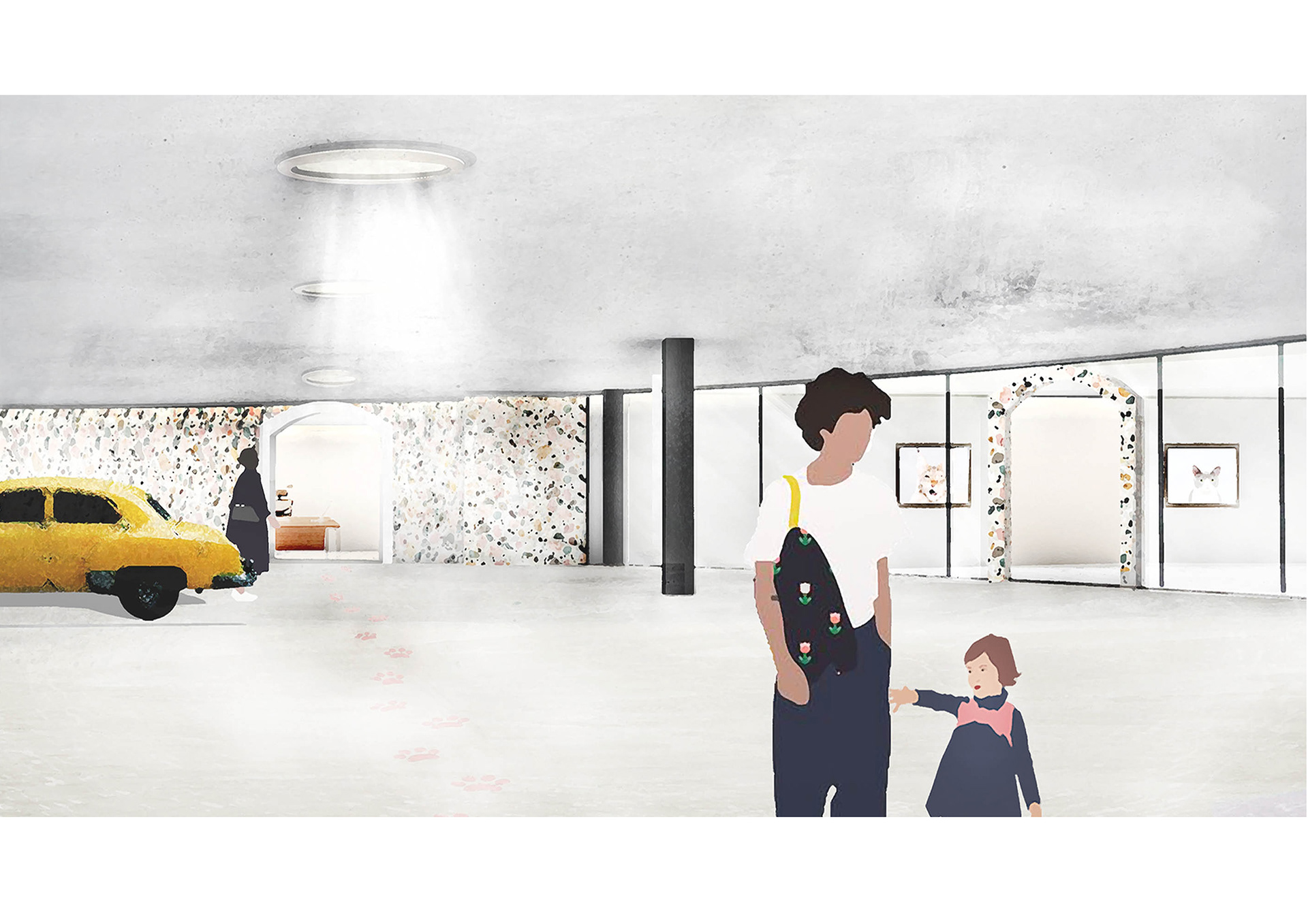 Render of the carpark