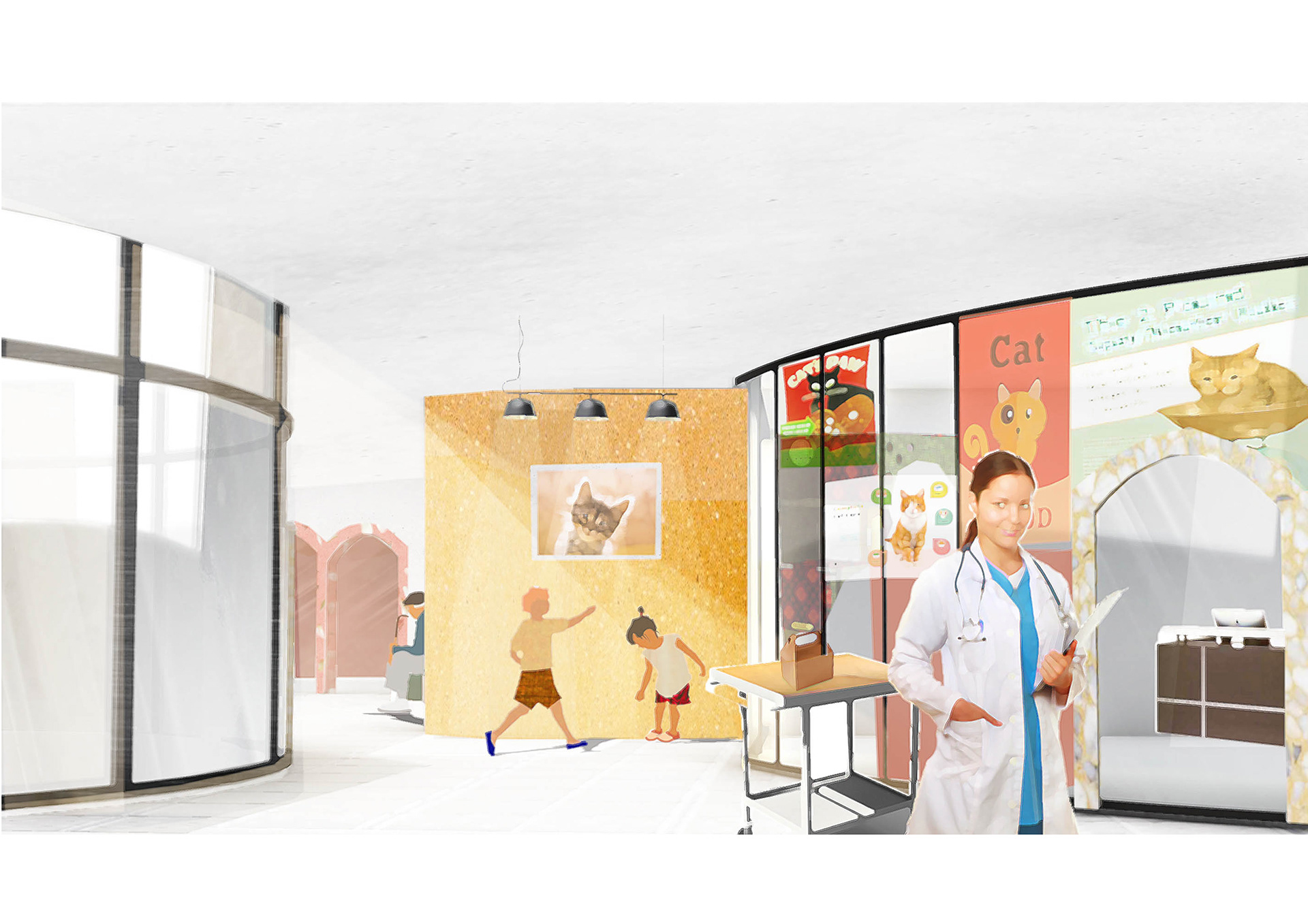 Render of the entrance