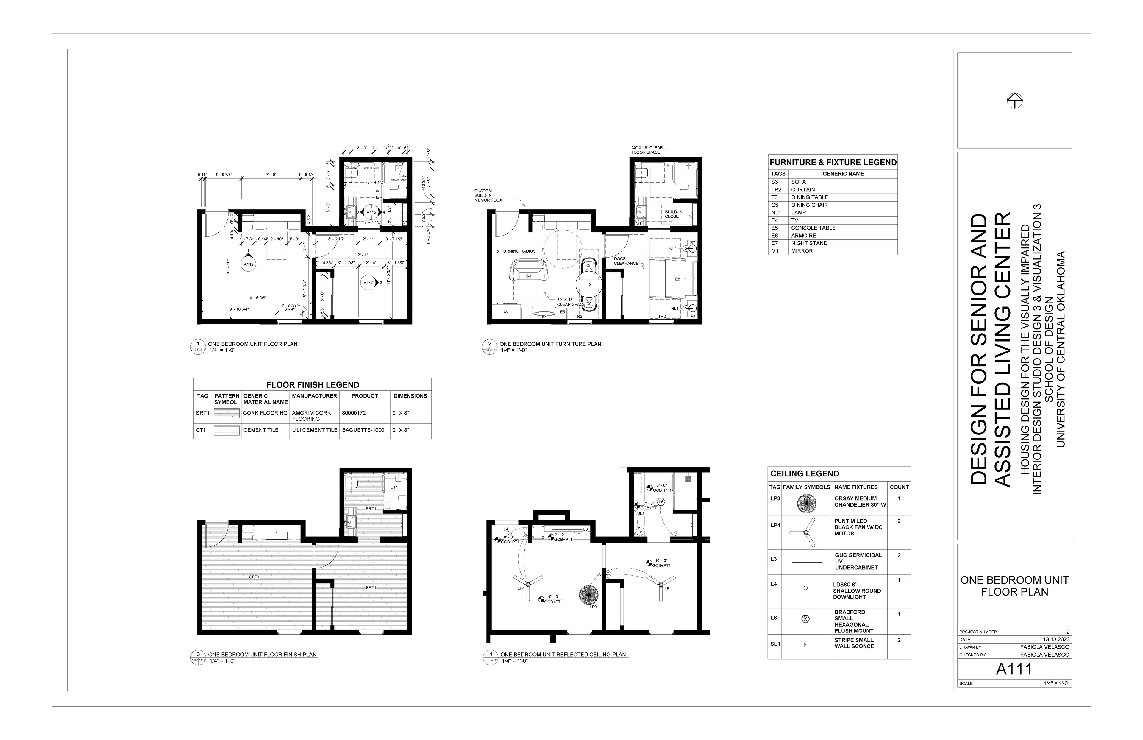 One Bedroom Unit Floor Plan