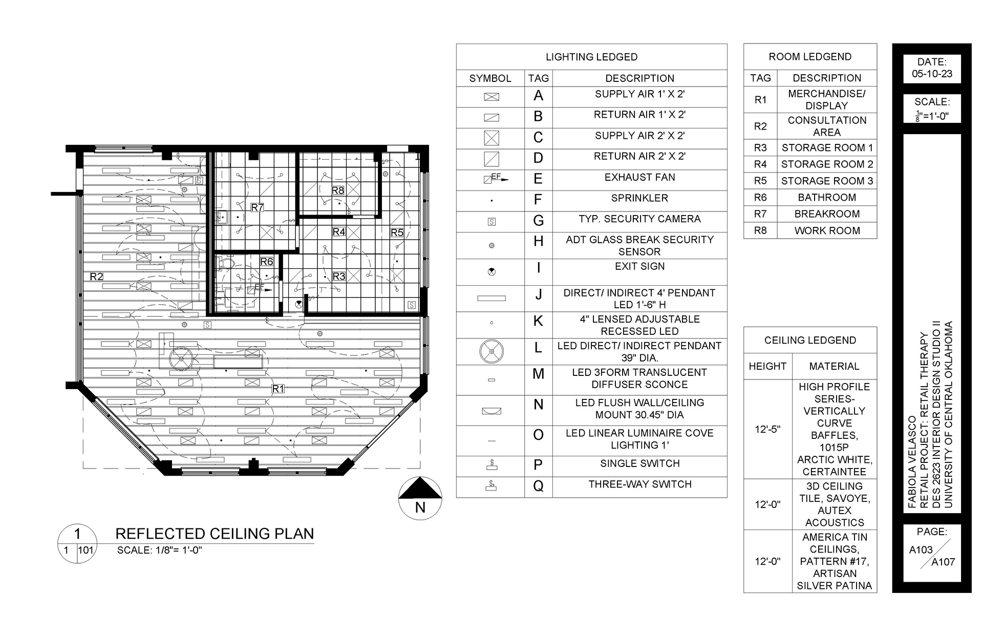 Reflective Ceiling Plan