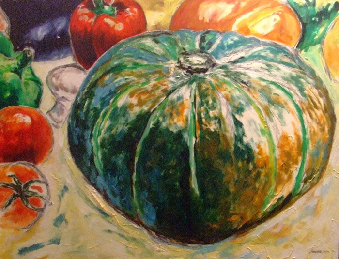 STILL LIFE WITH PUMPKIN