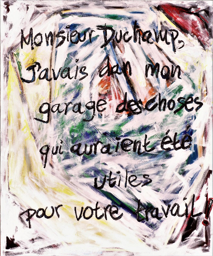 MONSIEUR DUCHAMP MIGHT GOD FORGIVE YOU