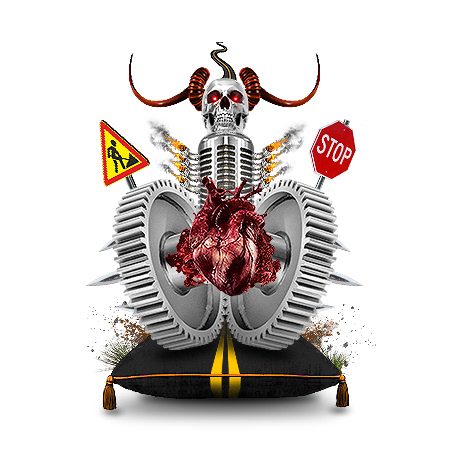 Крутой фотосет - в сердечко стилет