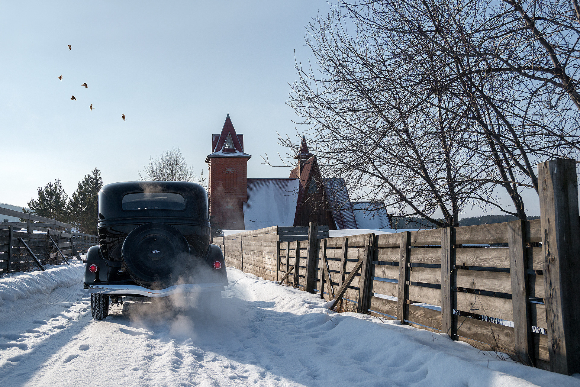 Фотосъёмка ретро автомобиля в Екатеринбурге