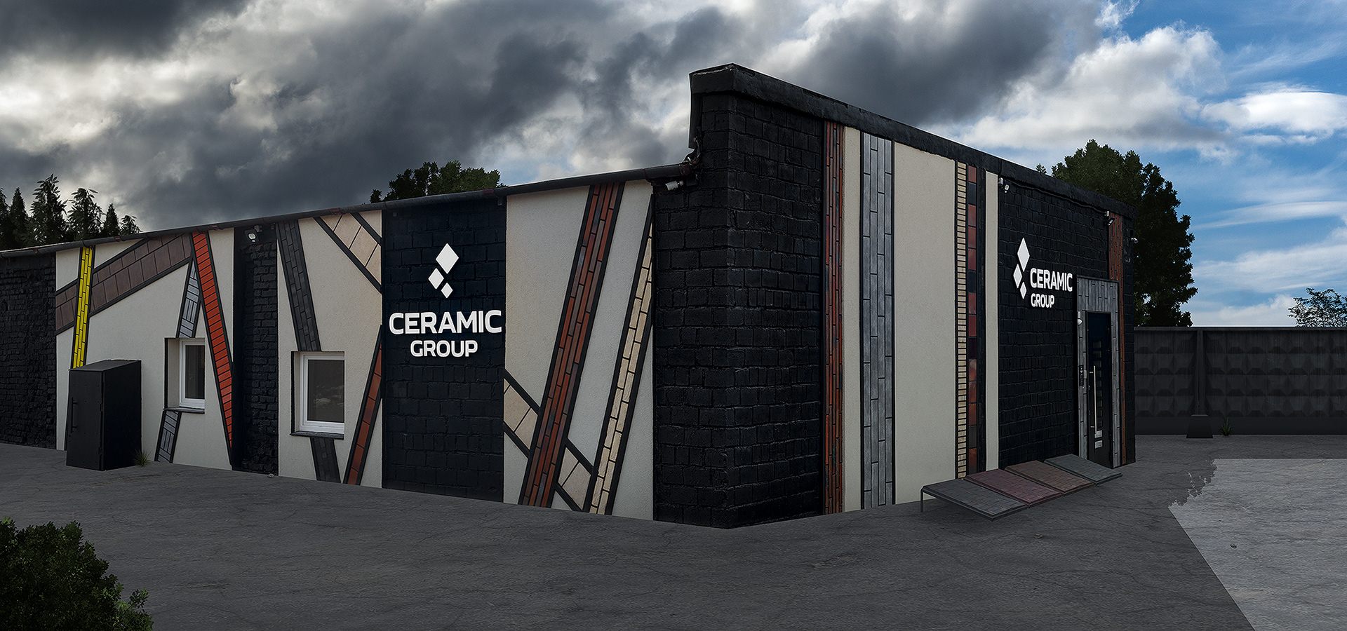 Профессиональный снимок фасада здания заказчика